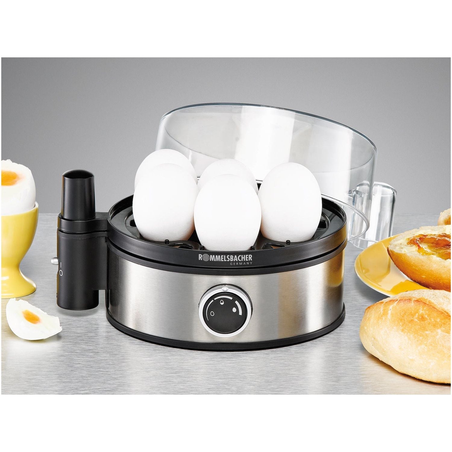 Rommelsbacher Äggkokare 7 ägg ER 400 Elektronisk med Rostfri värmeskål