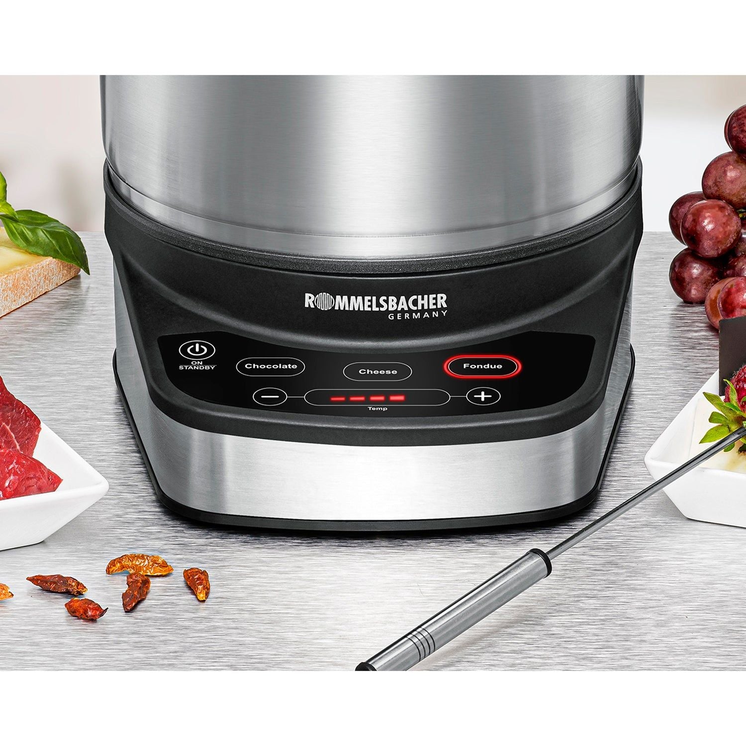 Rommelsbacher Elektrisk fondue F 1200 2,5l 1200W Touchkontroll