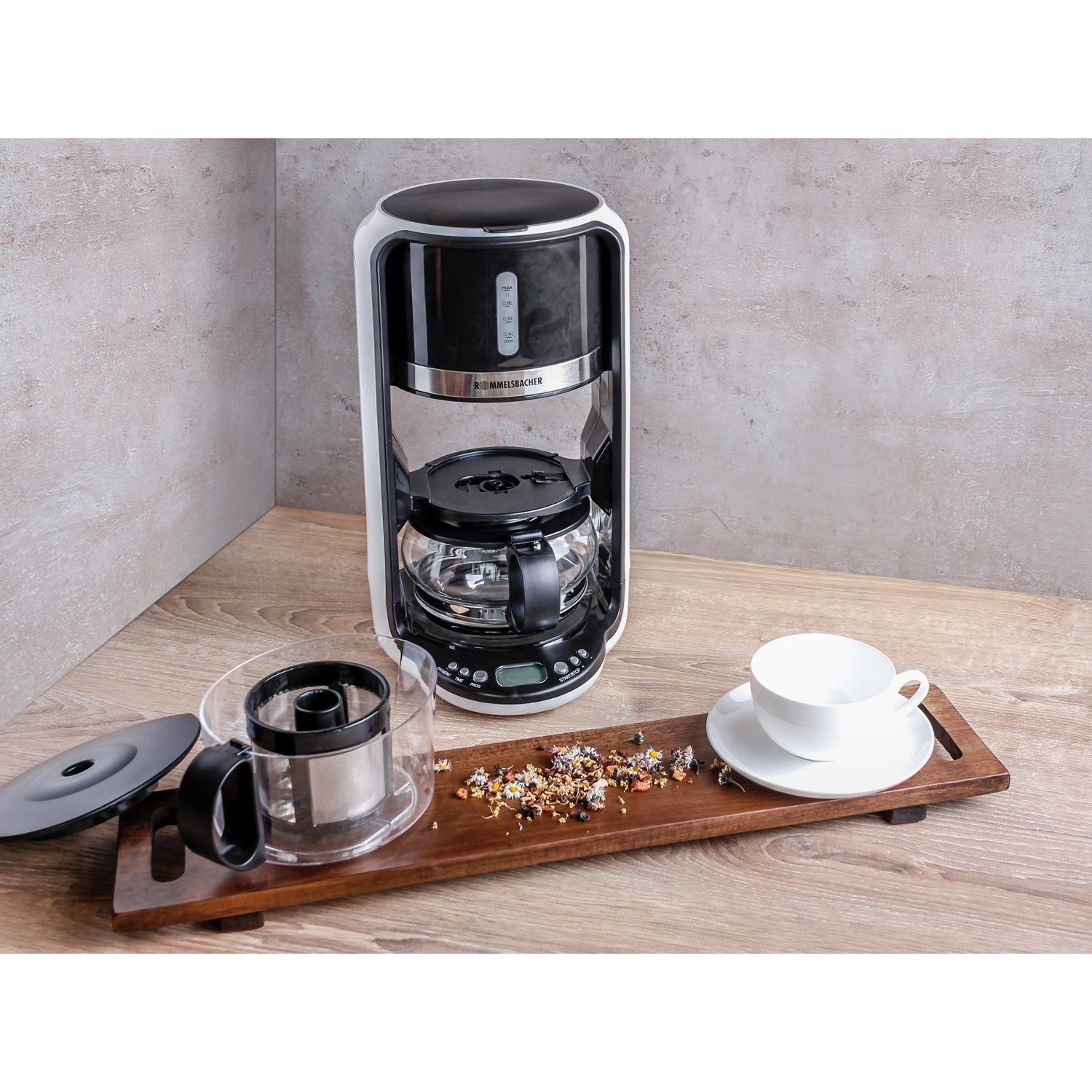 Rommelsbacher Tebryggare Automatisk TA 1200 Timer funkt. Olika temp.