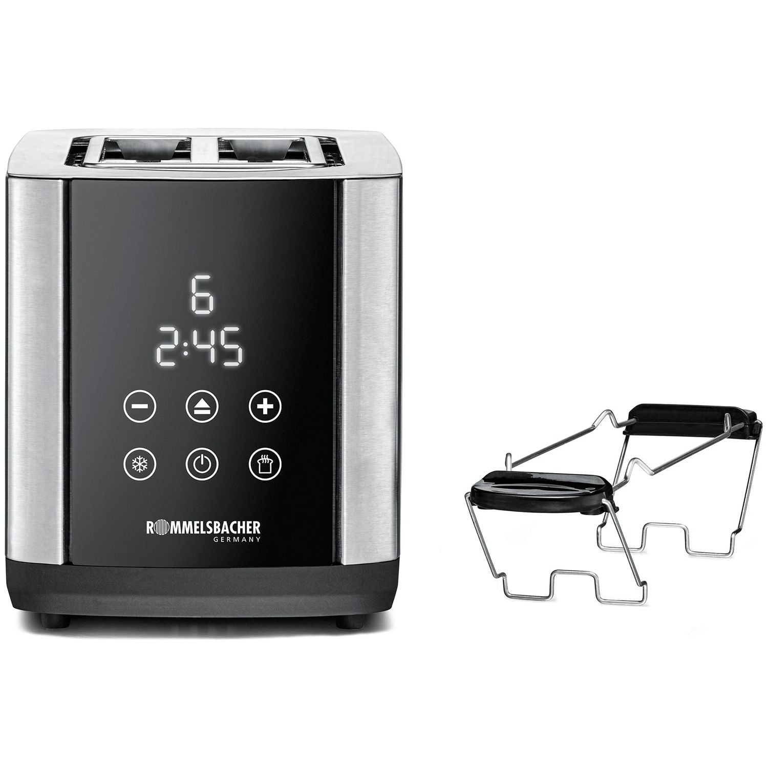 Rommelsbacher Brödrost Sunny TO 850 Rostfri LED-Disp Touch Control