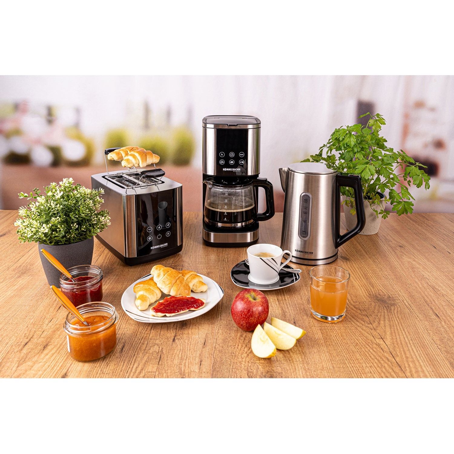 Rommelsbacher Brödrost Sunny TO 850 Rostfri LED-Disp Touch Control