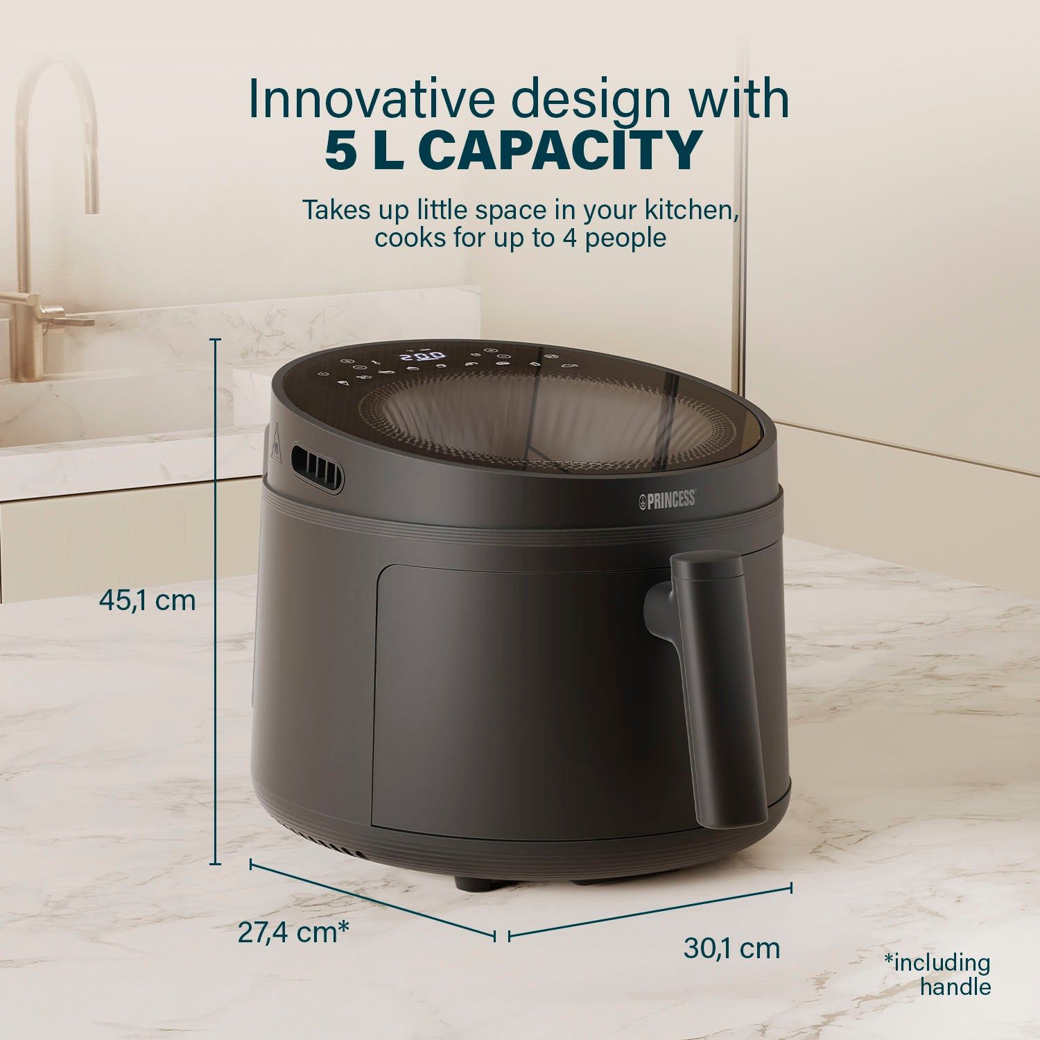 Princess Airfryer Cyclonic Vision 182270 5L 1500W