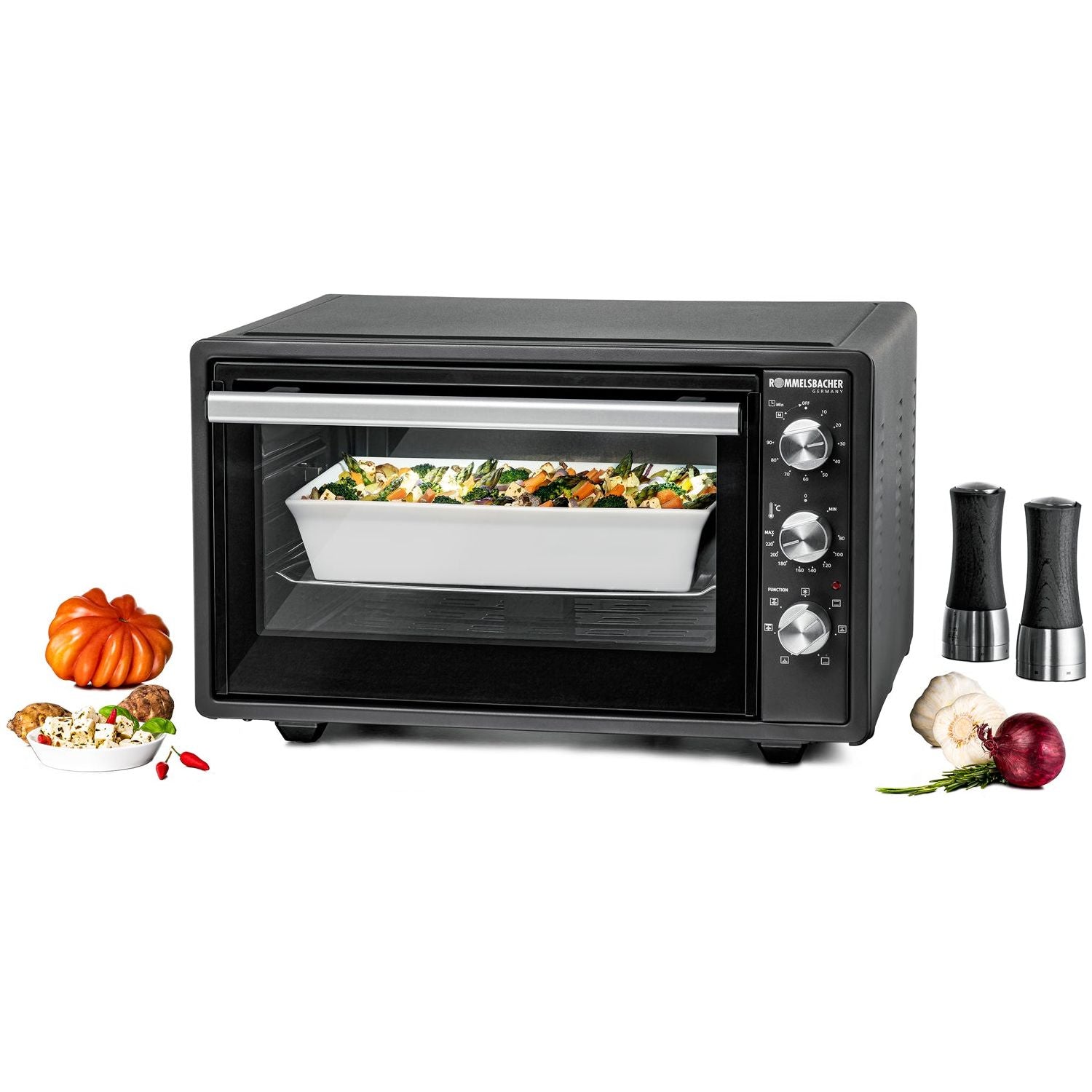 Rommelsbacher Miniugn 30l med grill& Rotisserie BG 1620 Made in EU