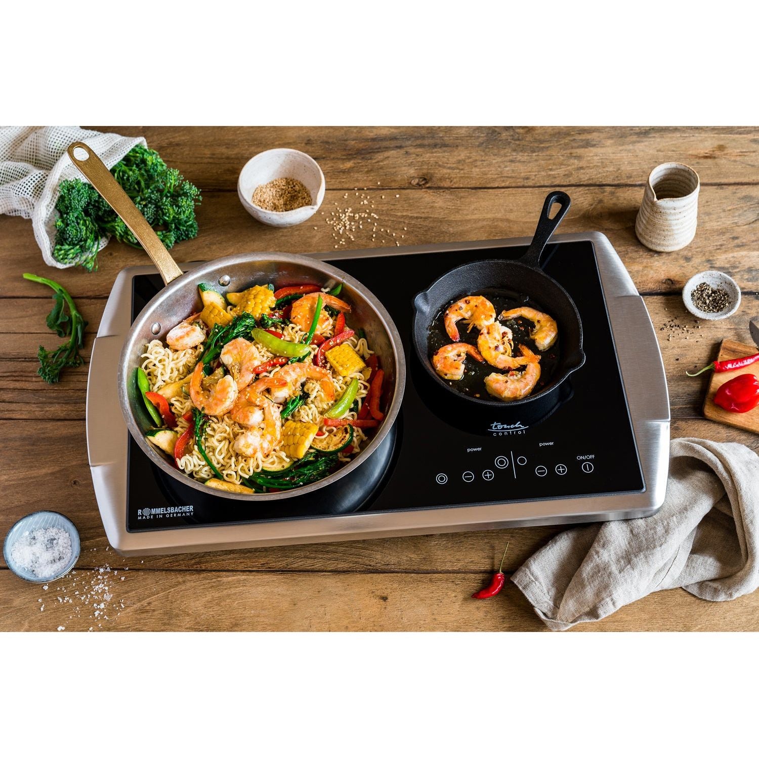 Rommelsbacher Kokplatta Dubbel High light CT 3403/TC Schott CERAN® Touch Control