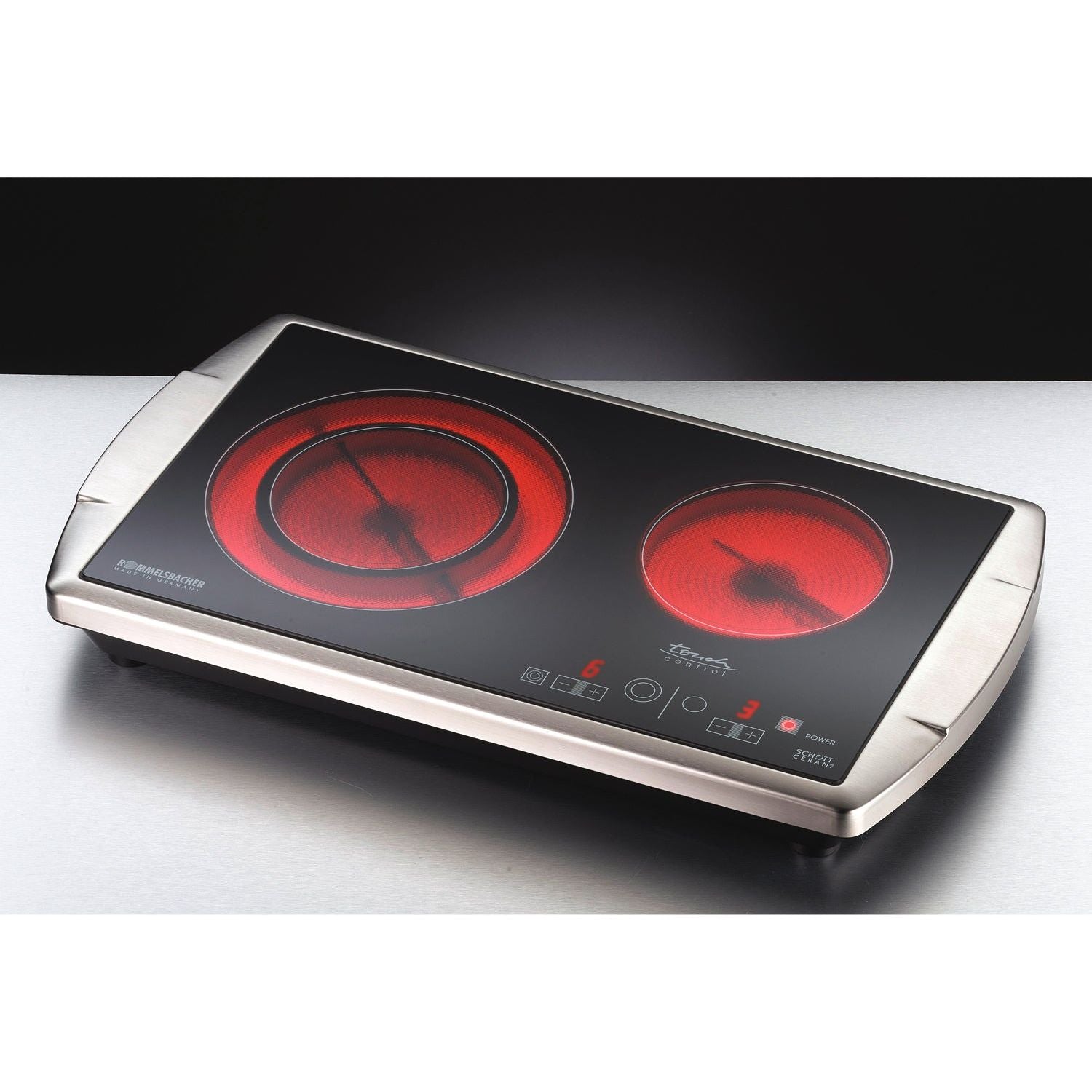 Rommelsbacher Kokplatta Dubbel High light CT 3403/TC Schott CERAN® Touch Control