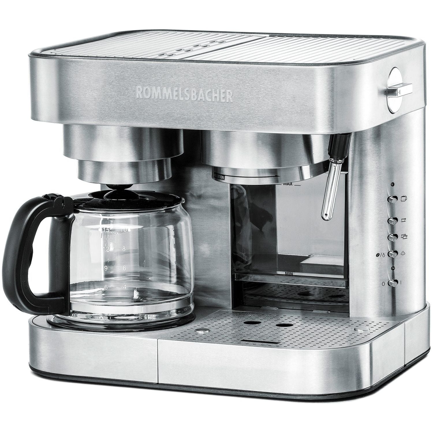 Rommelsbacher Kaffe & Espressobryggare EKS 3010 Kombibryggare Rostfritt