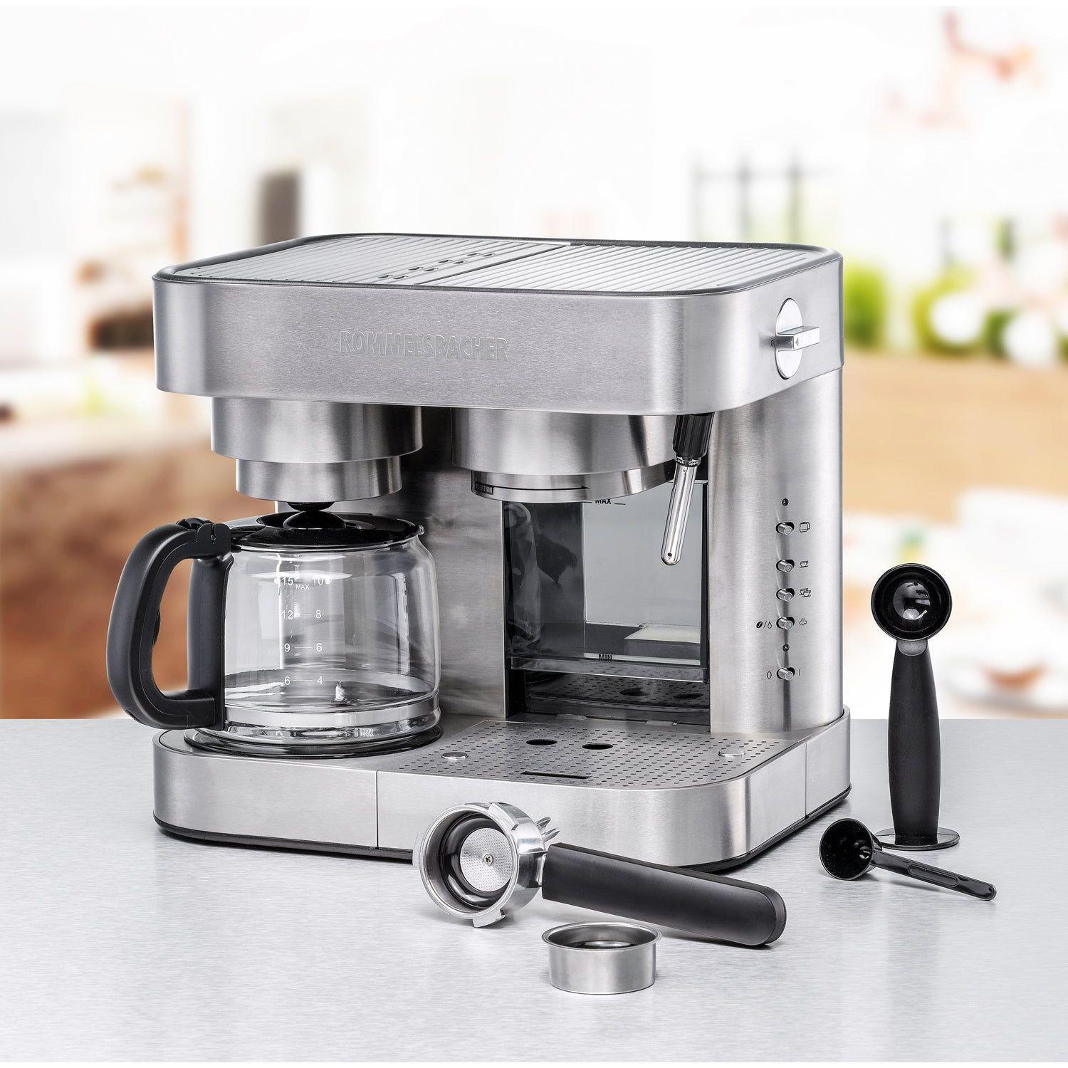Rommelsbacher Kaffe & Espressobryggare EKS 3010 Kombibryggare Rostfritt