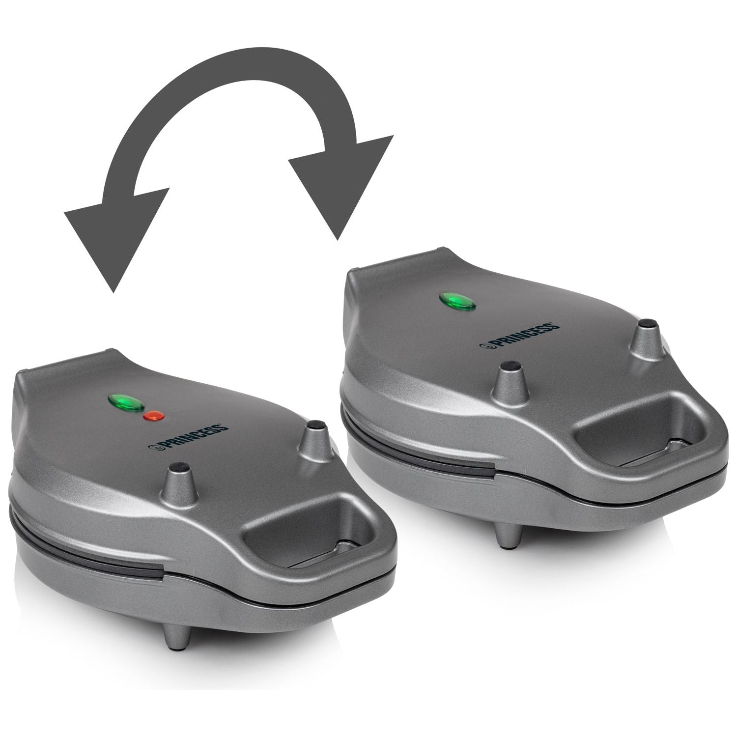 Princess Bubble våffeljärn 132465 Ø 20 cm - Rotation function