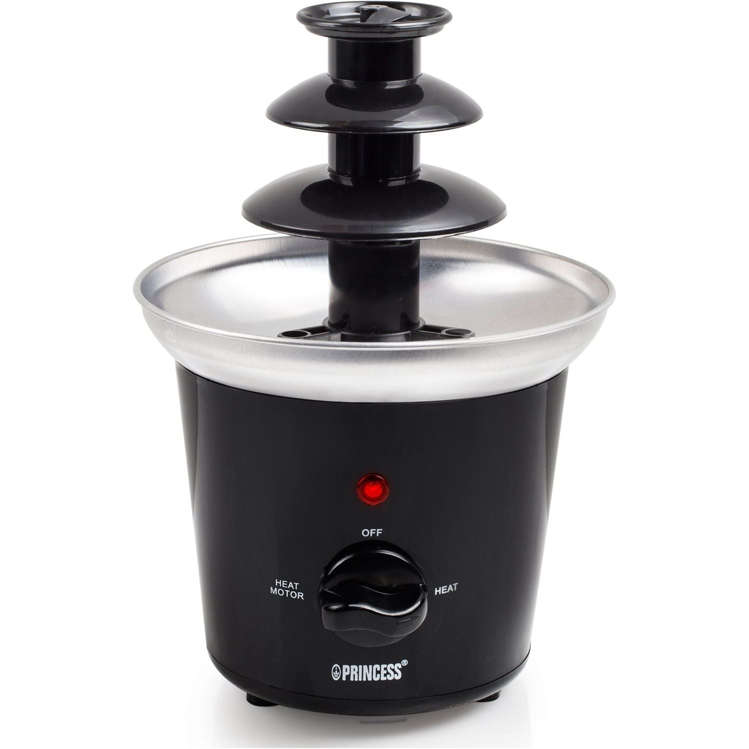 Princess Chokladfontän 292994 svart rostfri skål med snabb uppvärmning