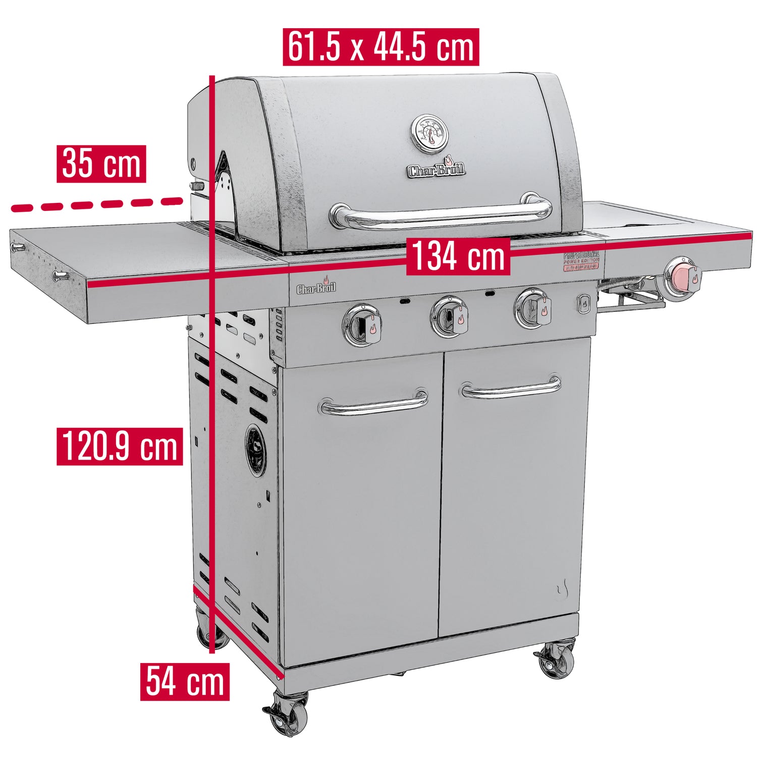 Char-Broil Gasolgrill Professional POWER EDITION 3 140984