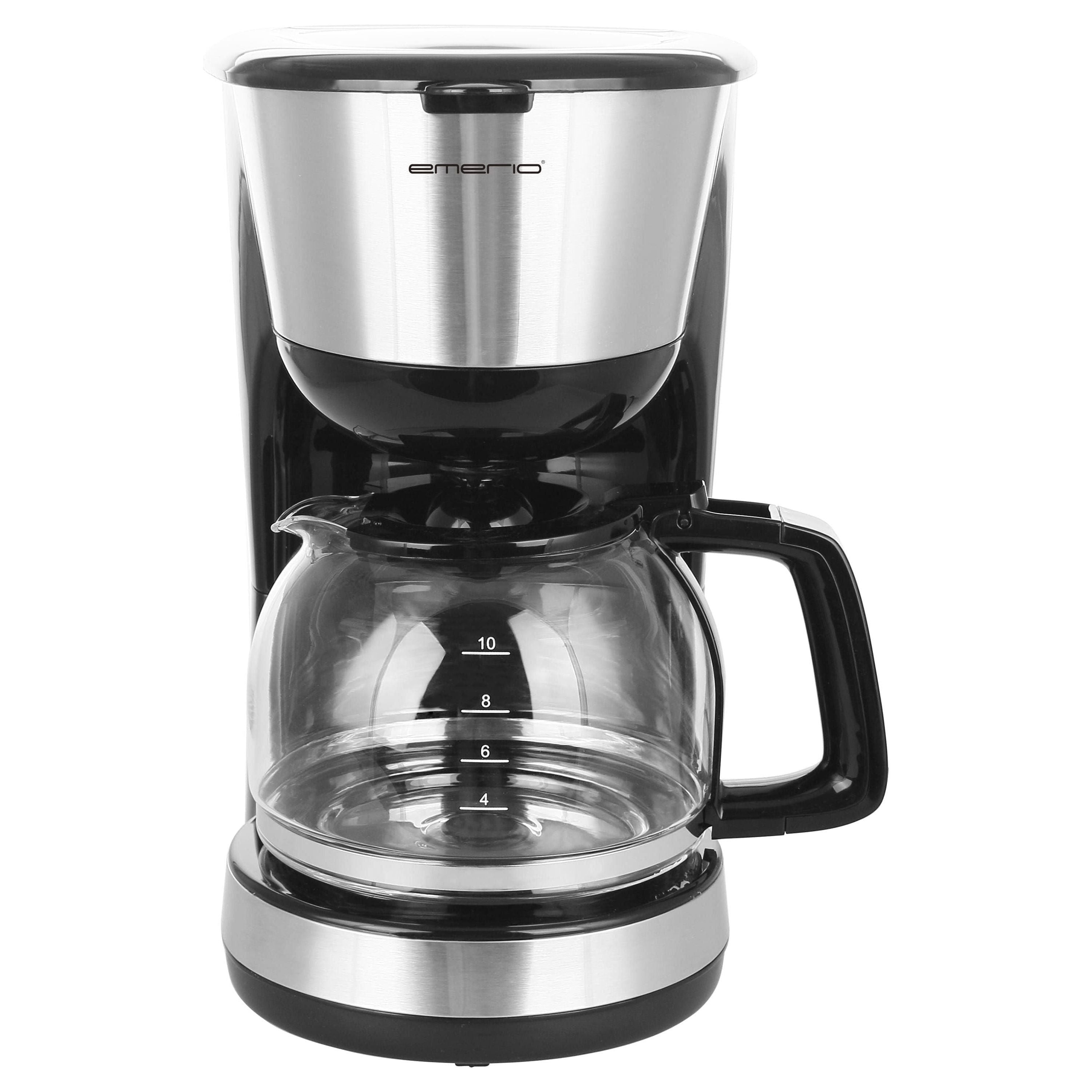 Emerio Kaffebryggare 1000 Watt Rostfri 1,25 l