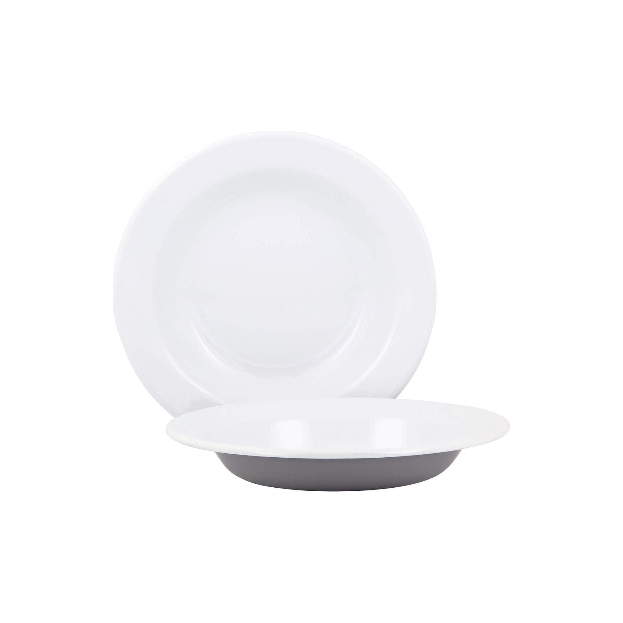 Kockums Jernverk Djup Tallrik Vit/Grå 22 cm