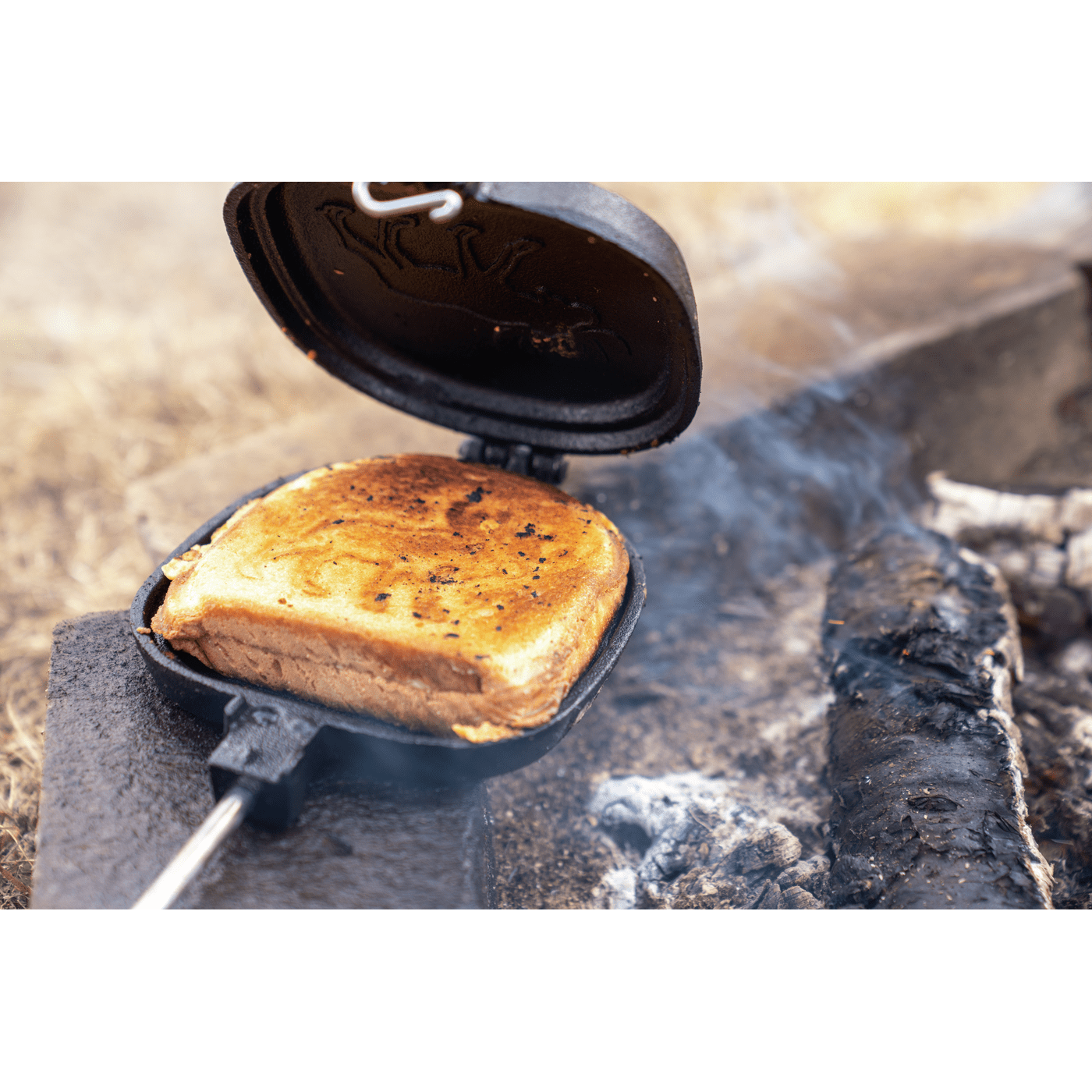 Hällmark Smörgåsgrill Järn Björn Svart 12x12 cm