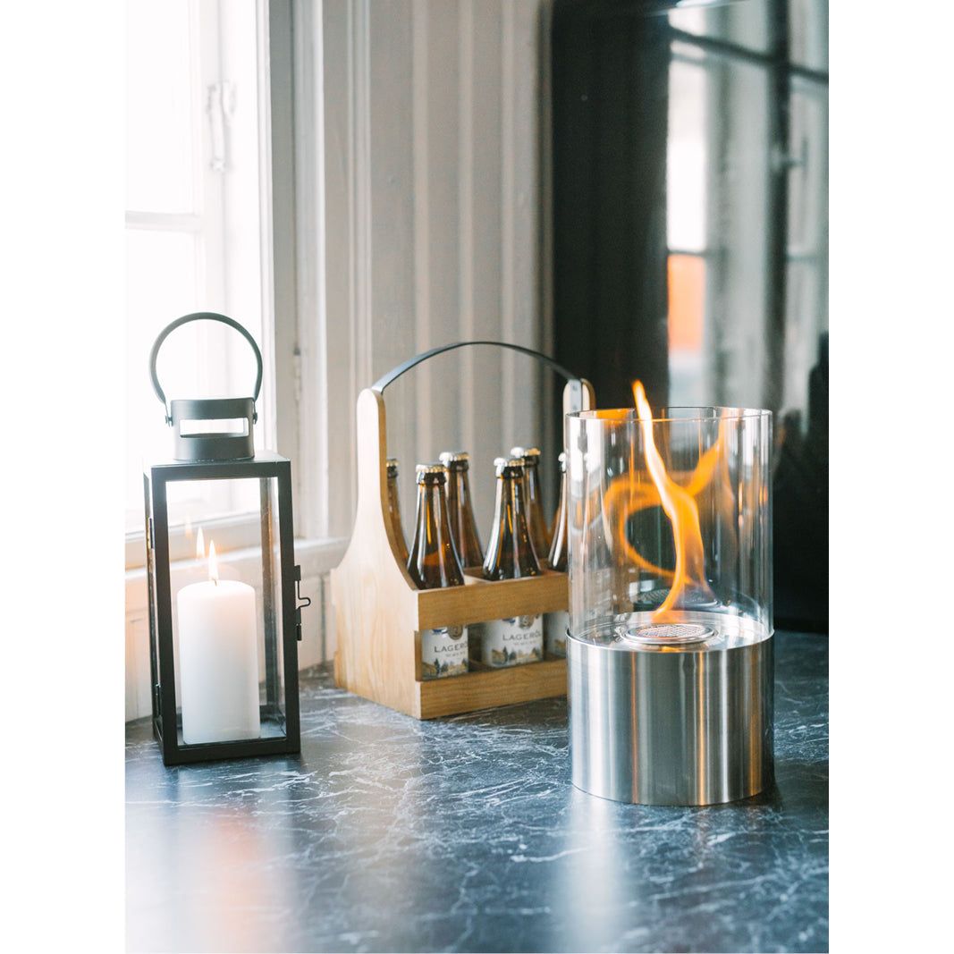 Dorre Sundby Lykta rund rostfri bioetanol höjd 28 cm