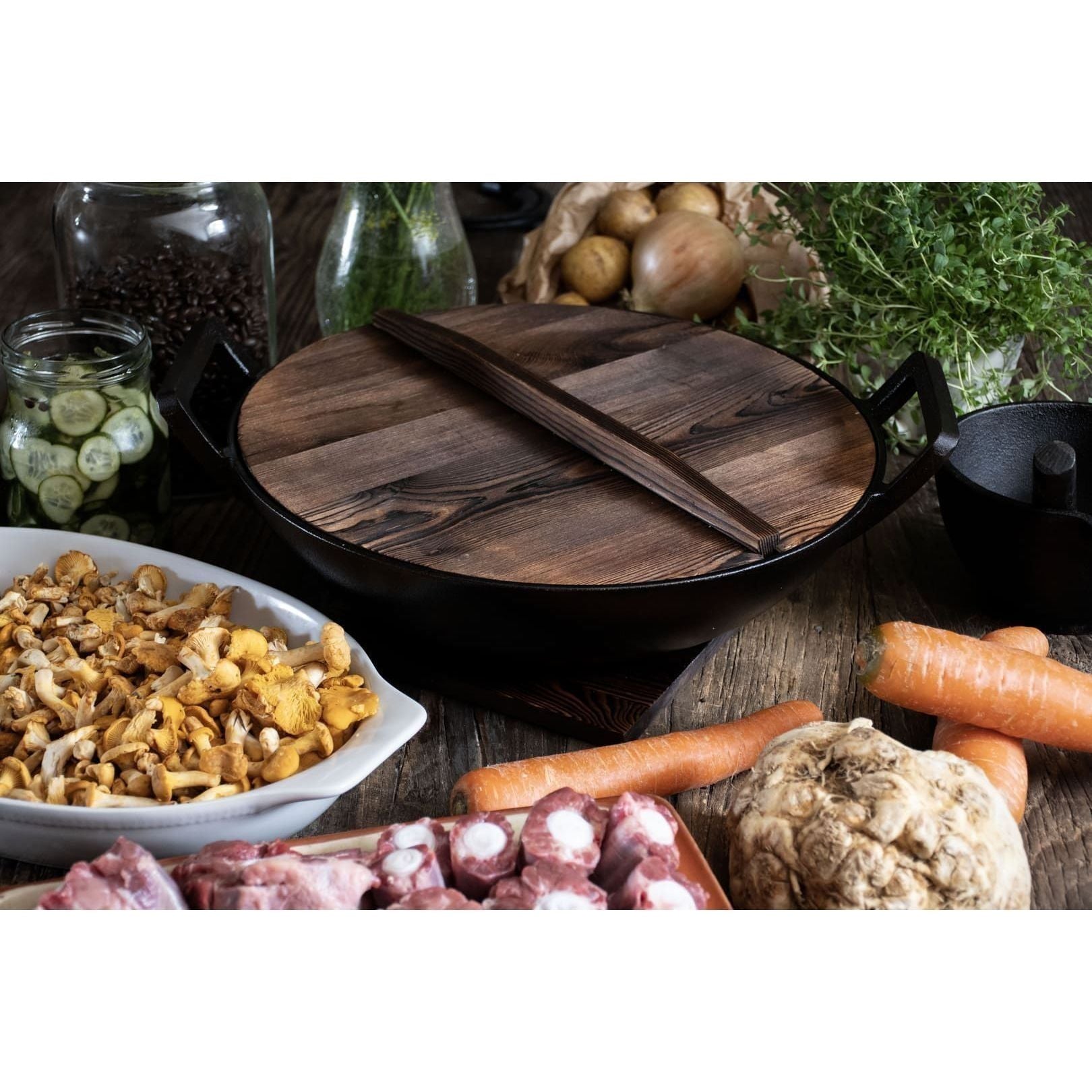 Satake Wok Gjutjärn 36 cm