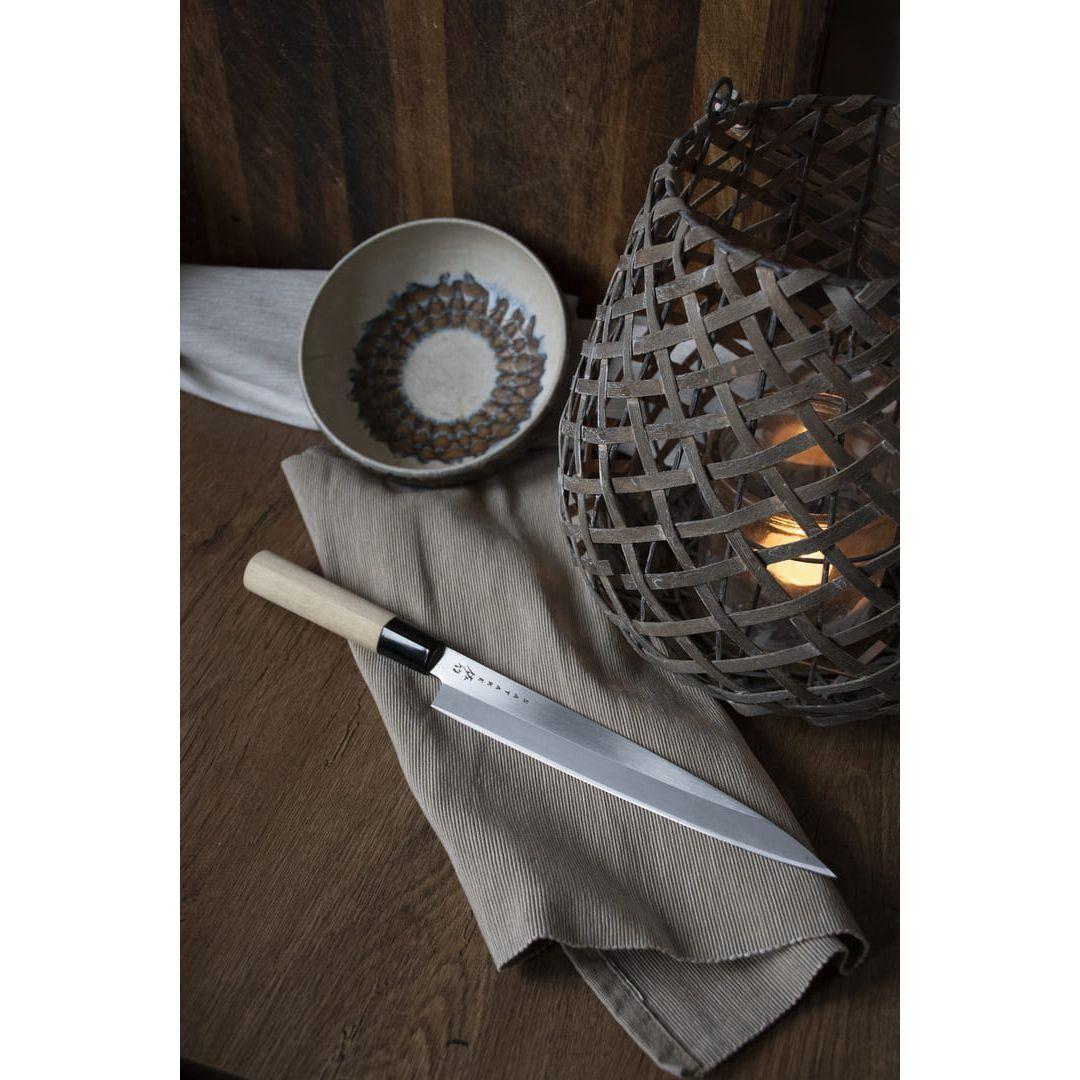Satake Houcho Sashimi Filékniv Magnoliahandtag 21 cm