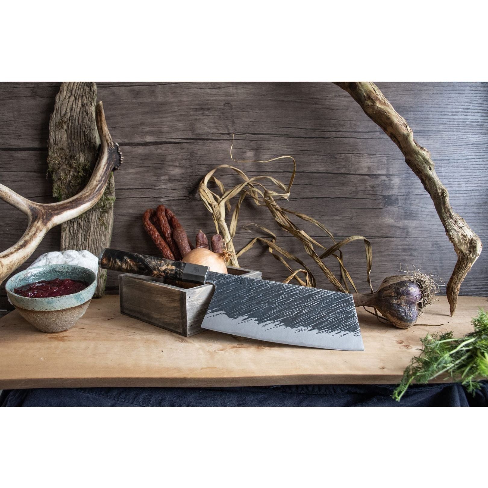 Satake Ame Kinesisk Kockkniv 17 cm