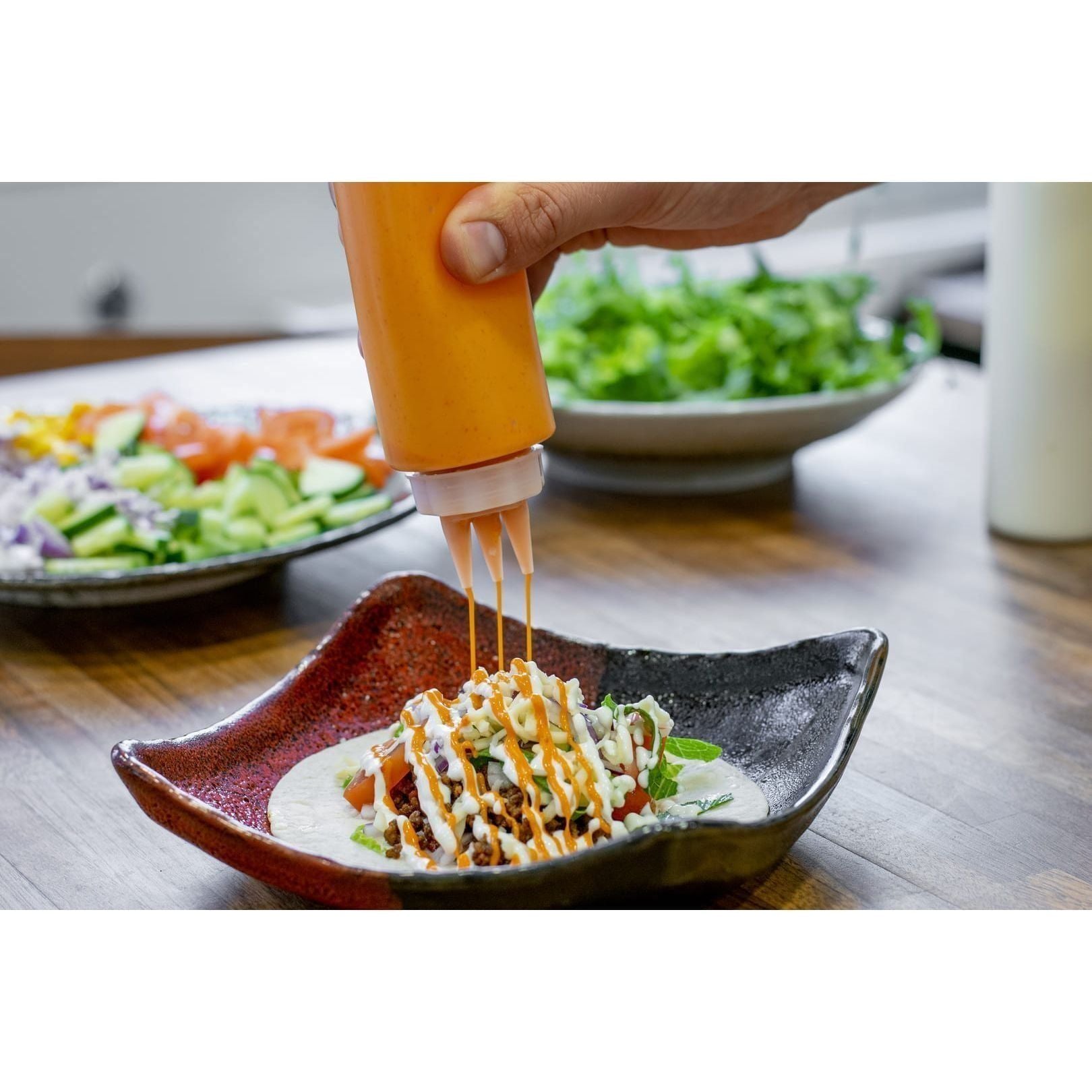 Satake TrePipEn Dressingflaska Med 3 Pipar