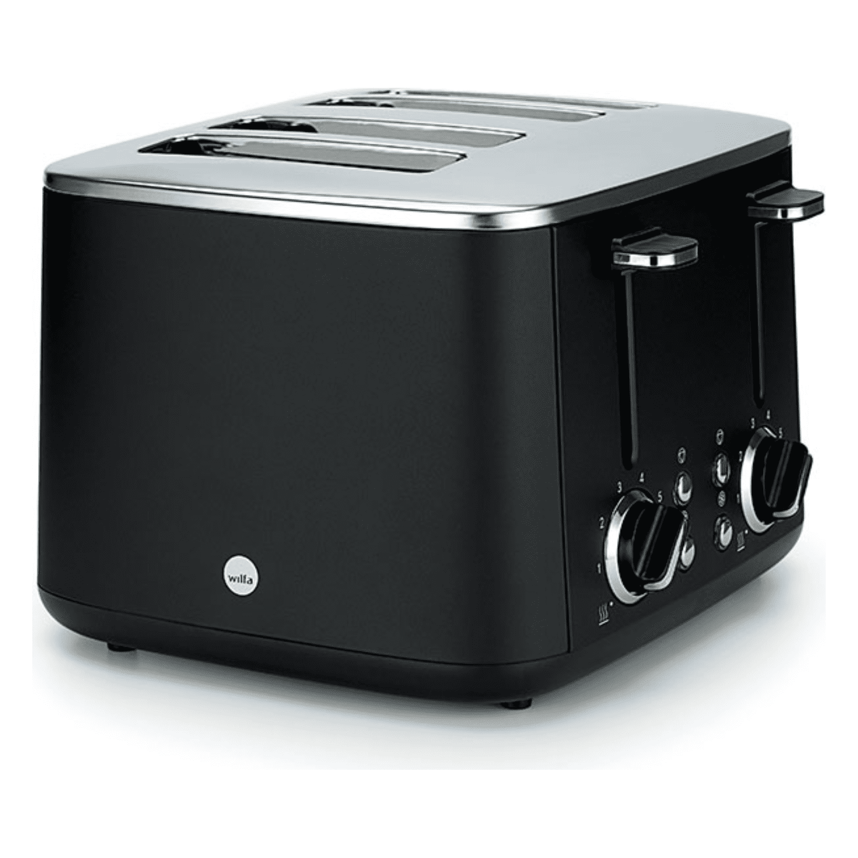 Wilfa TO4B-1600 4 Slice Toaster Black