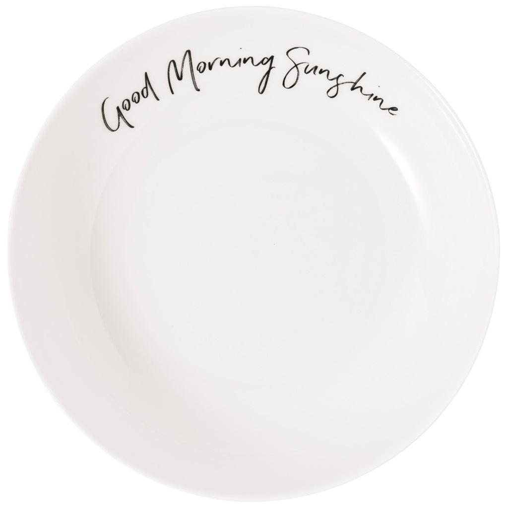 Villeroy & Boch Statement Skål platt God morgon Solsken 187 mm