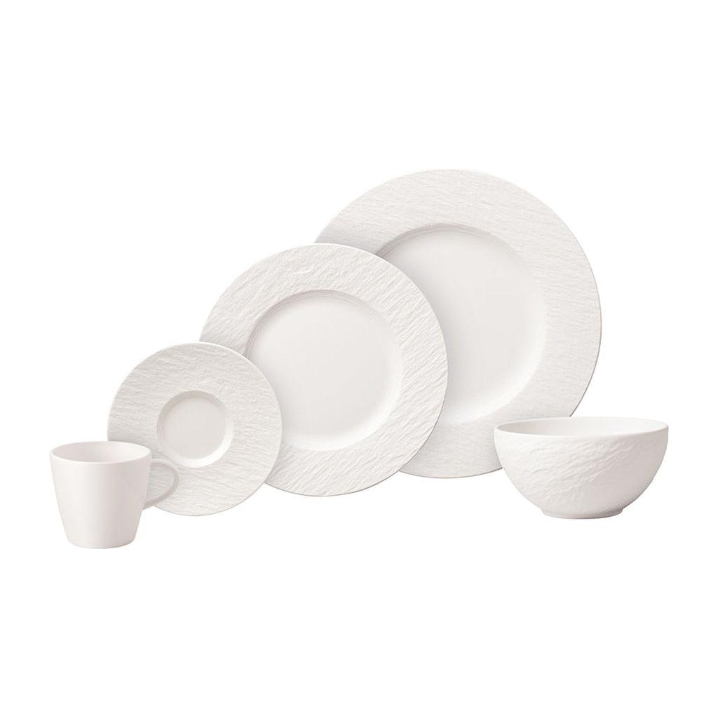 Villeroy & Boch Manufacture Rock vit Set, 20 delar