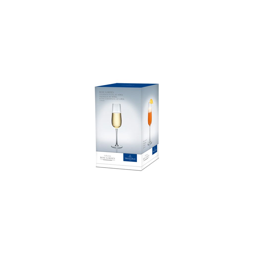 Villeroy & Boch Rose Garden Champagneglas, Set 4 st 120 ml