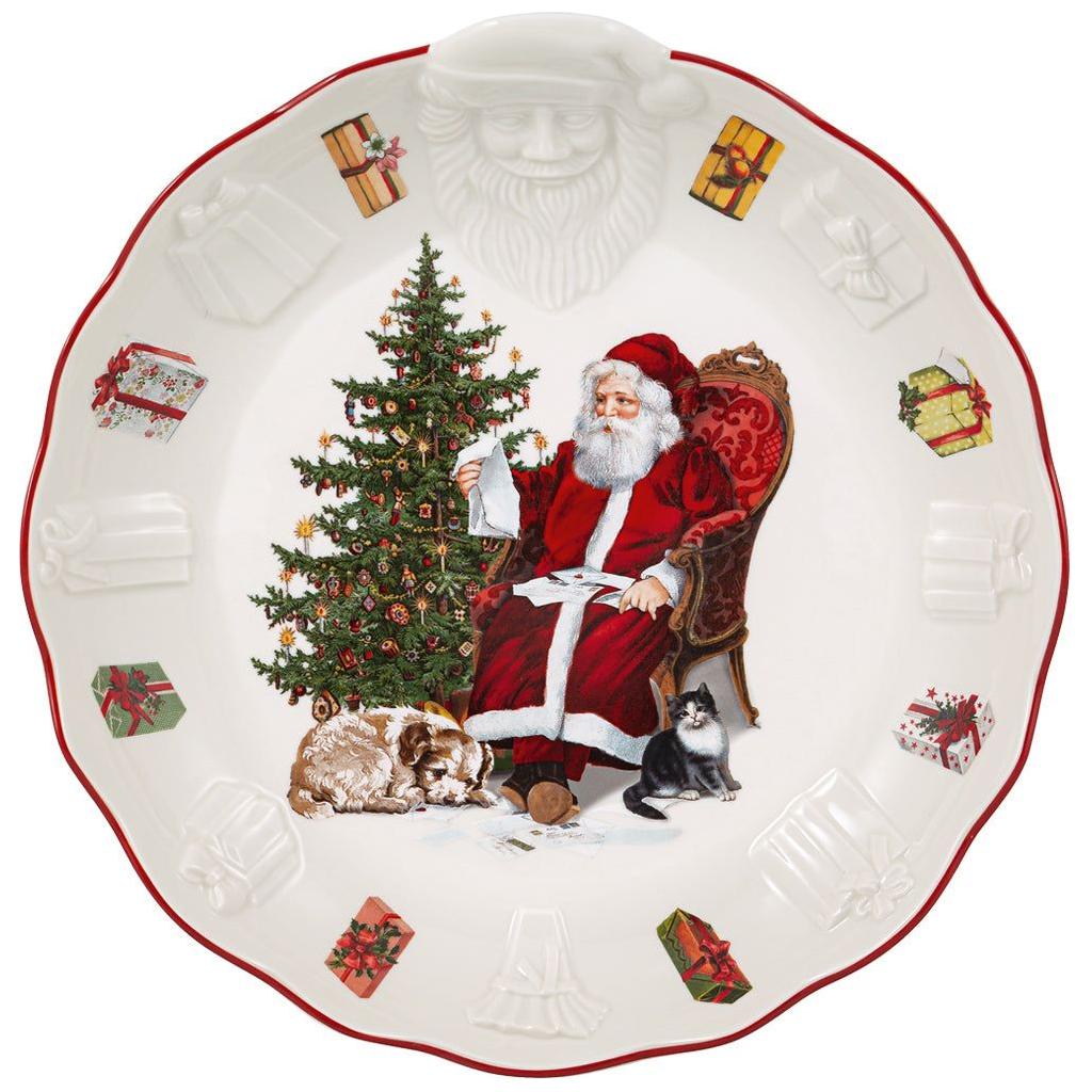 Villeroy & Boch Toy's Fantasy Skål med relief av tomten, önskelista 45 cl