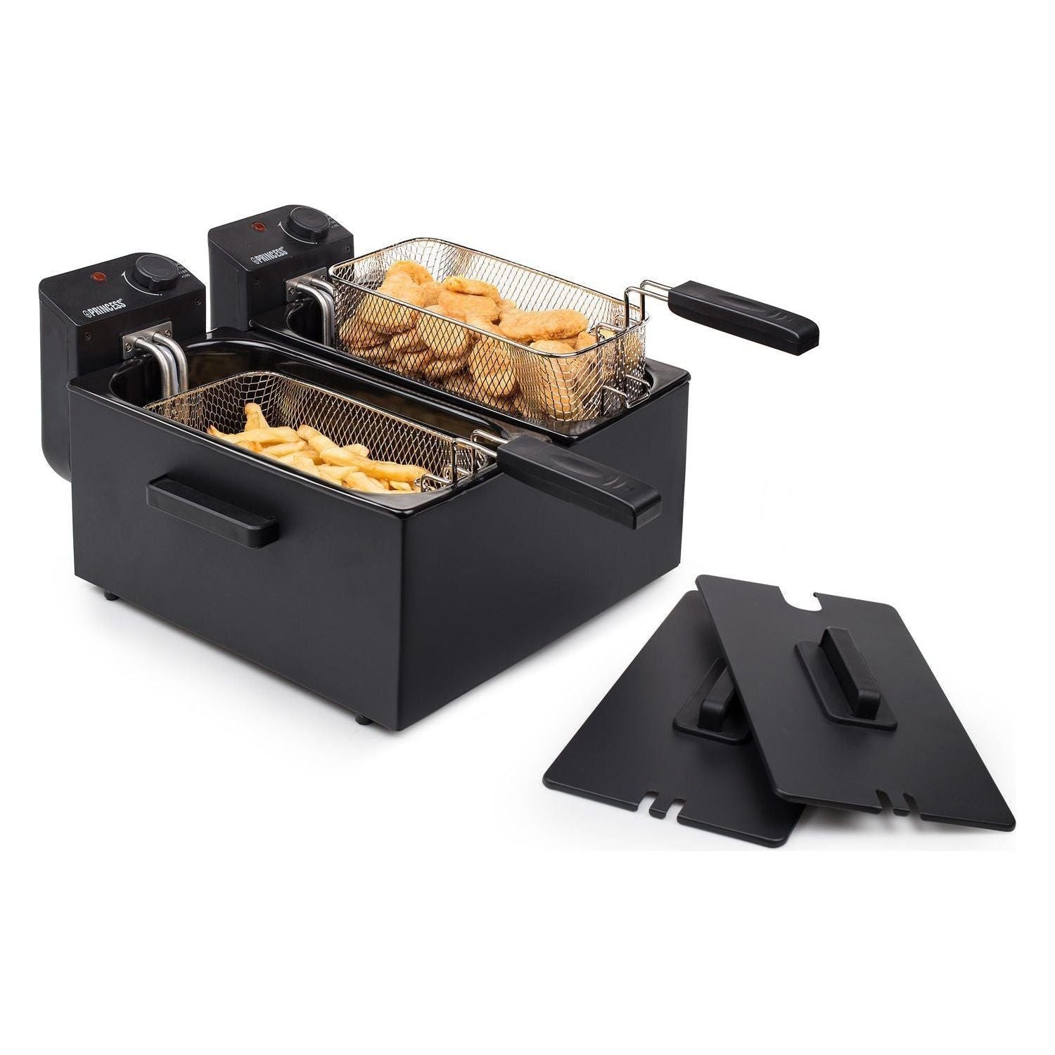 Princess Fritös Dubbel 2x3L 2x1800W Svart