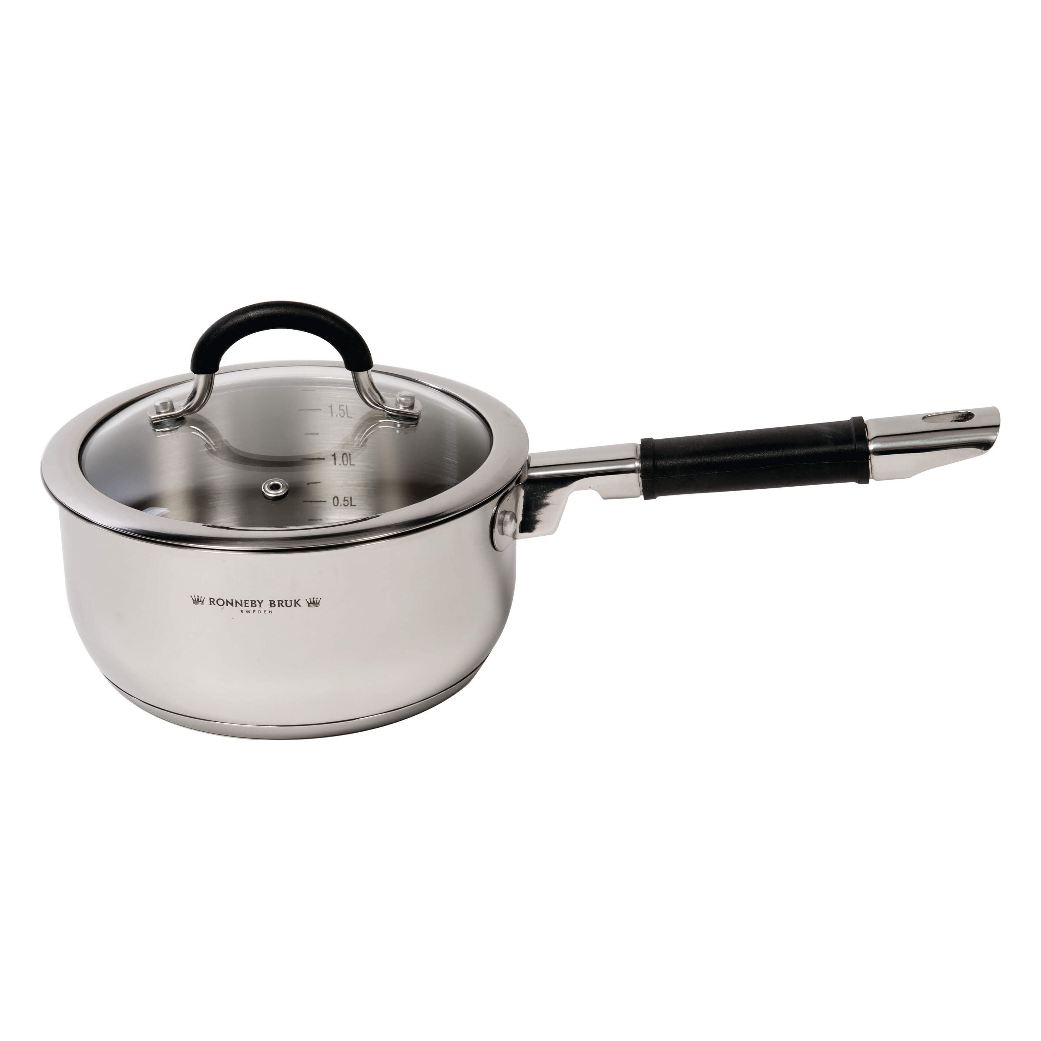 Ronneby Bruk Kastrull Med Silikonklätt Skaft Rostfritt 2 L