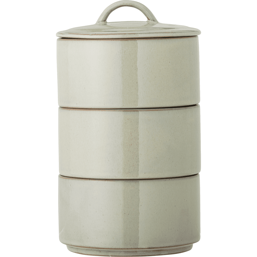 Bloomingville Ebba Burk Med Lock Grön Stengods ⌀15 cm (OKT)