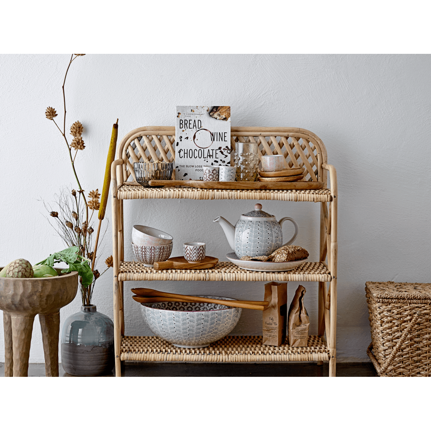 Bloomingville Maya Skål Grön Stengods ⌀29 cm