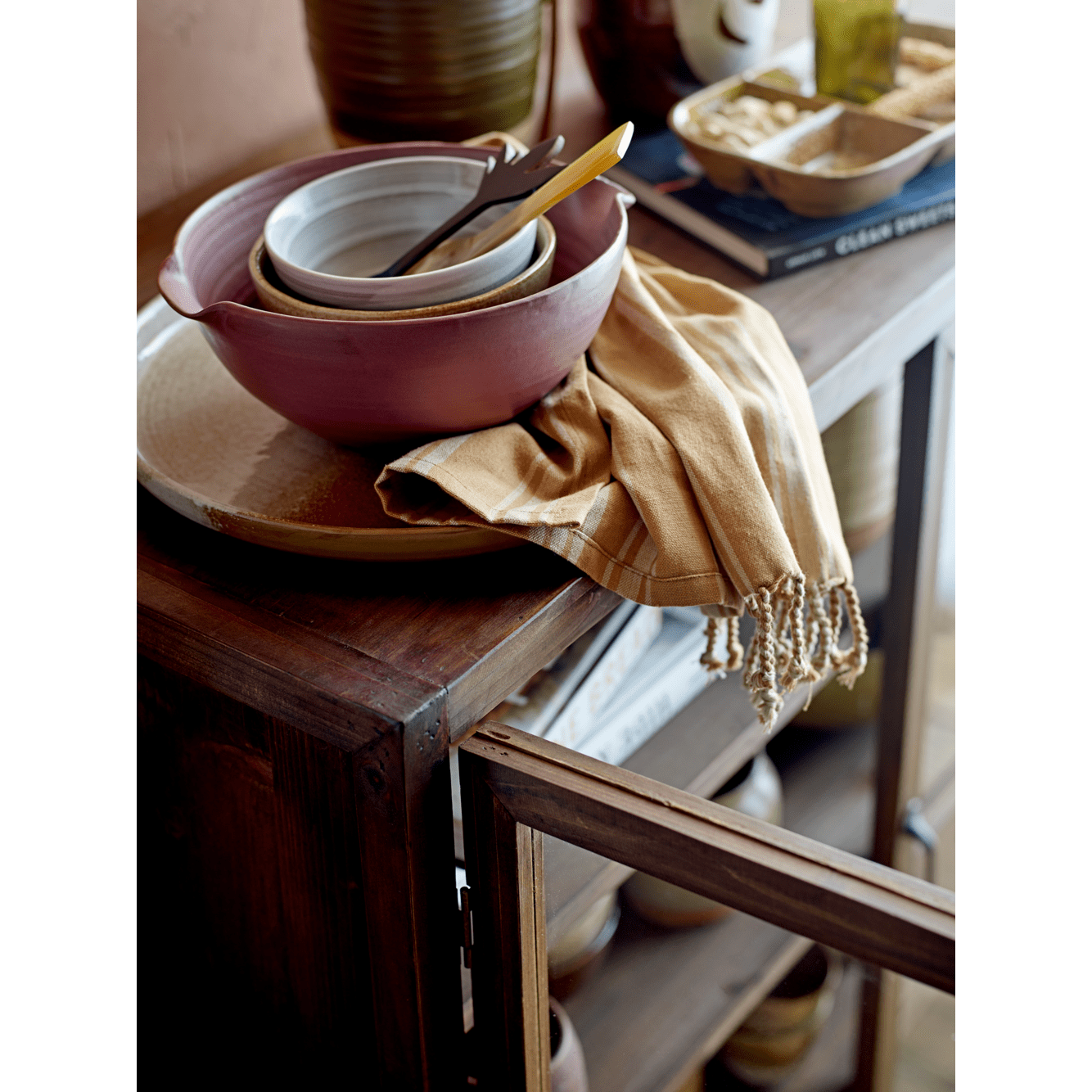 Bloomingville Elyza Kökshandduk Brun Bomull 2 Delar