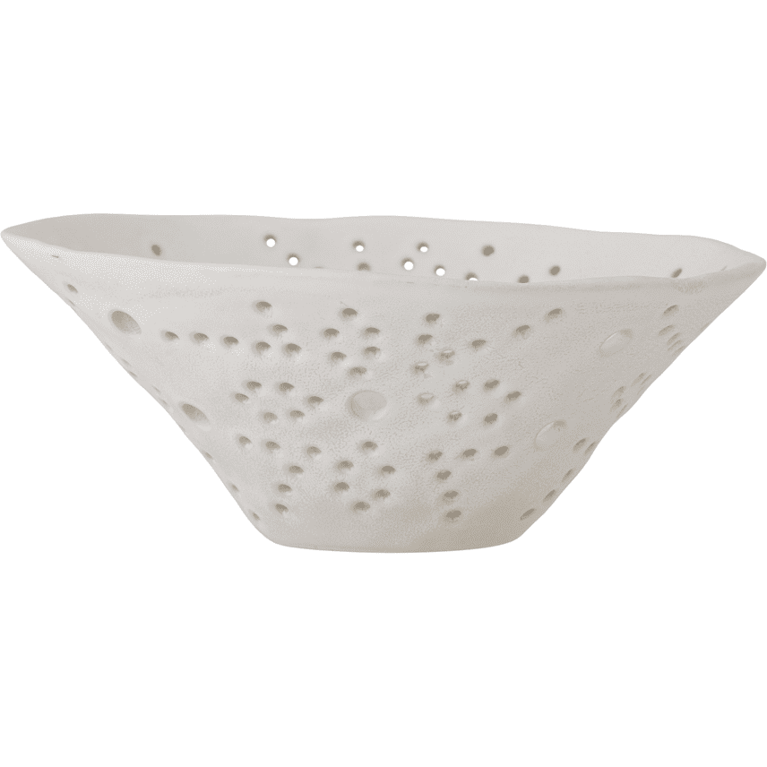 Bloomingville Dalena Dekorationsskål Vit Stengods Ø30 cm