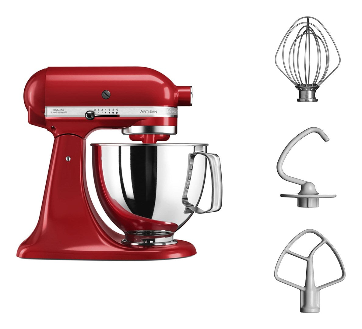 KitchenAid Artisan Köksmaskin 4.8L 300W Empire Red