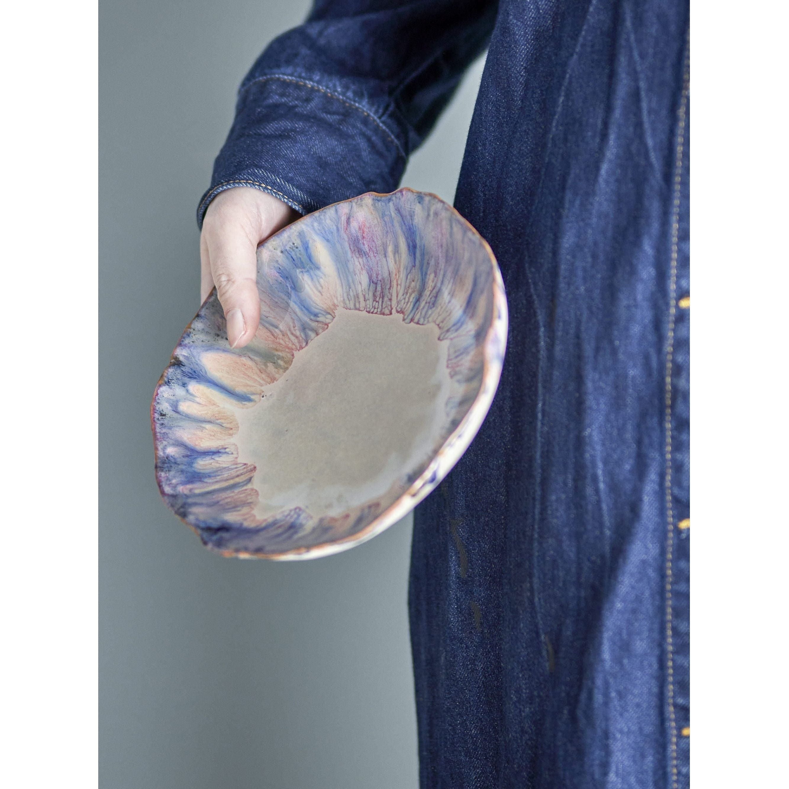 Bloomingville Amalia Skål Blå Stengods 35 cl