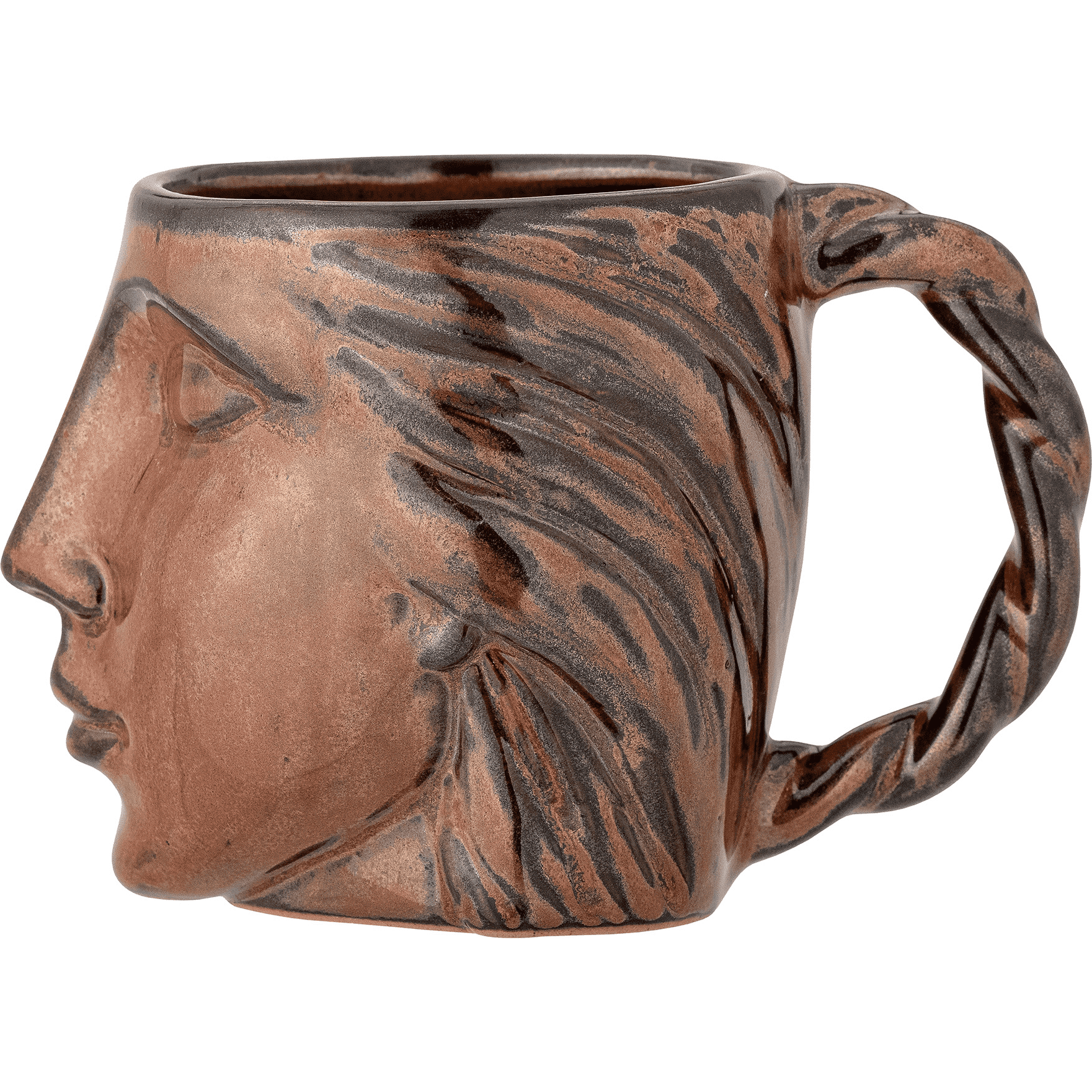 Bloomingville Reeha Mugg Brun Stengods Ø8