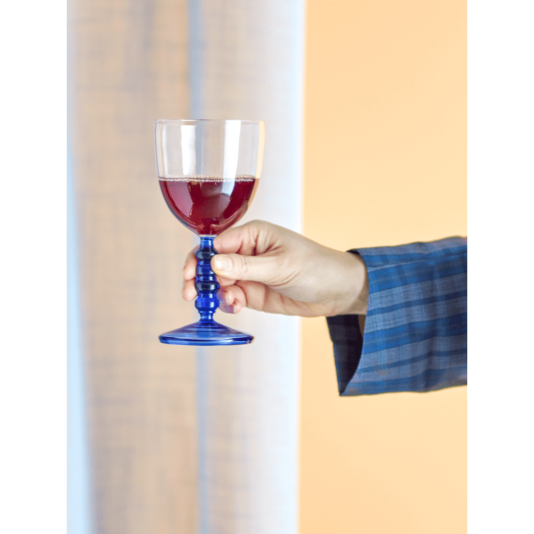 Bloomingville Noemi Vinglas Blå Glas 22 cl