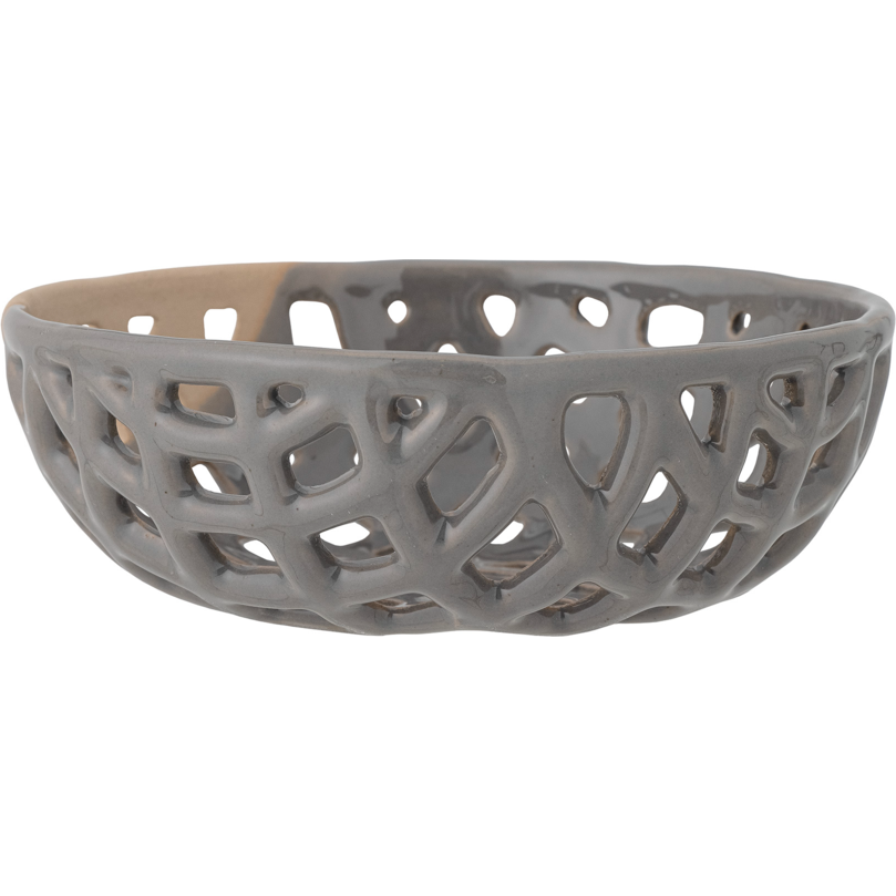 Bloomingville Electra Deco Skål Grå Stengods Ø20,5 cm