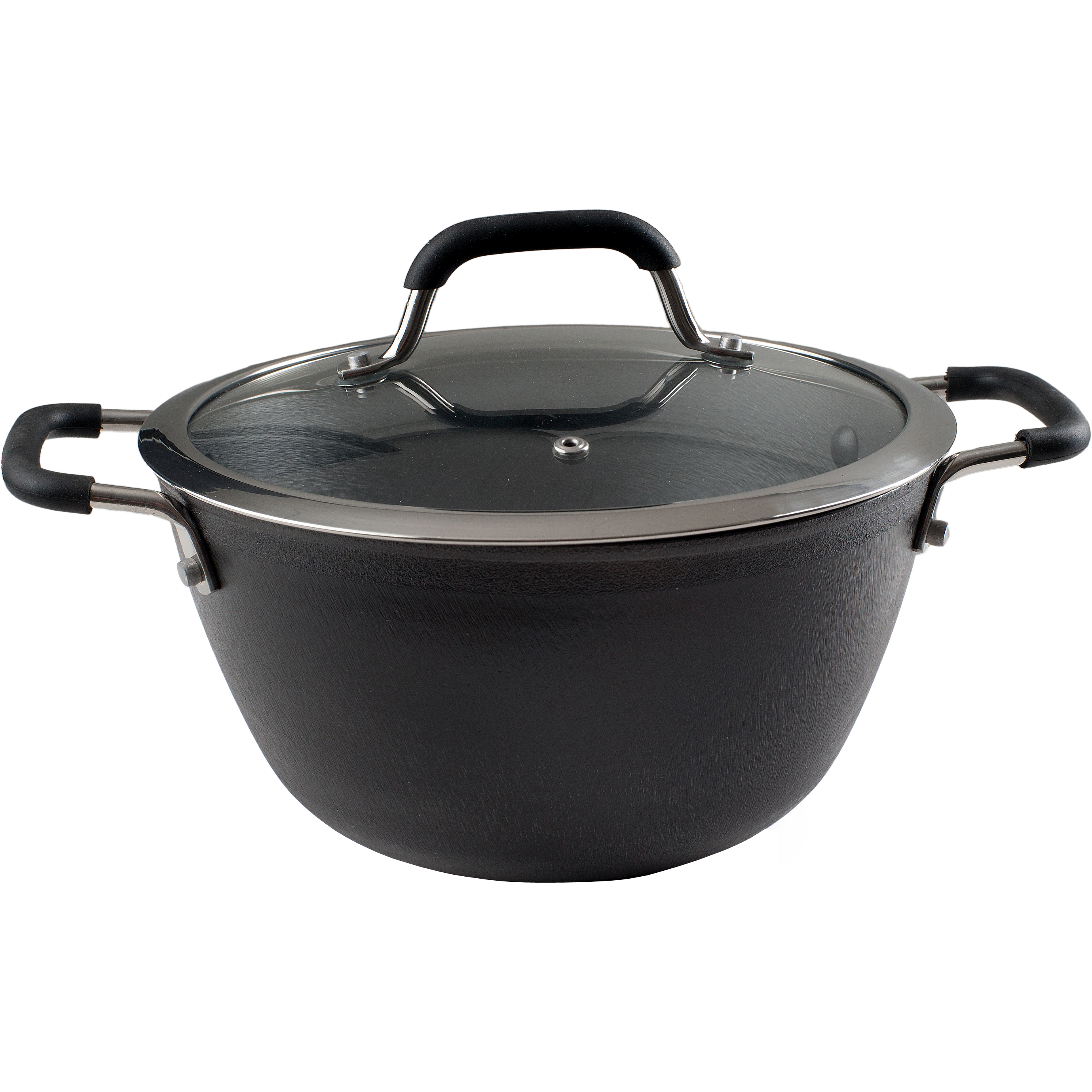 Ronneby Bruk Stekgryta 4 L Med Glaslock Stål/Silikon Ø24cm