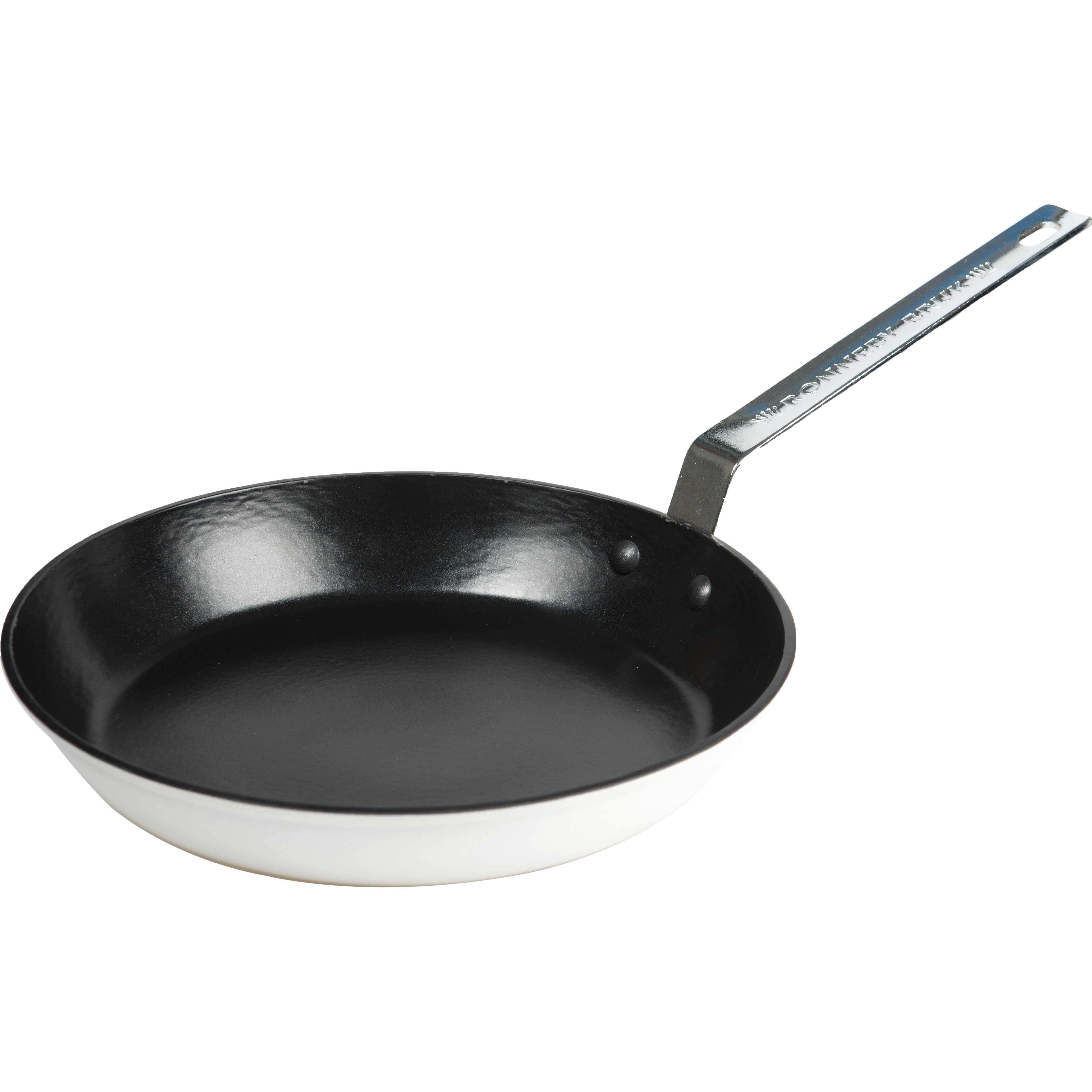 Ronneby Bruk Stekpanna Vit Emalj/Ceramalj Rostfritt Ø 28 cm