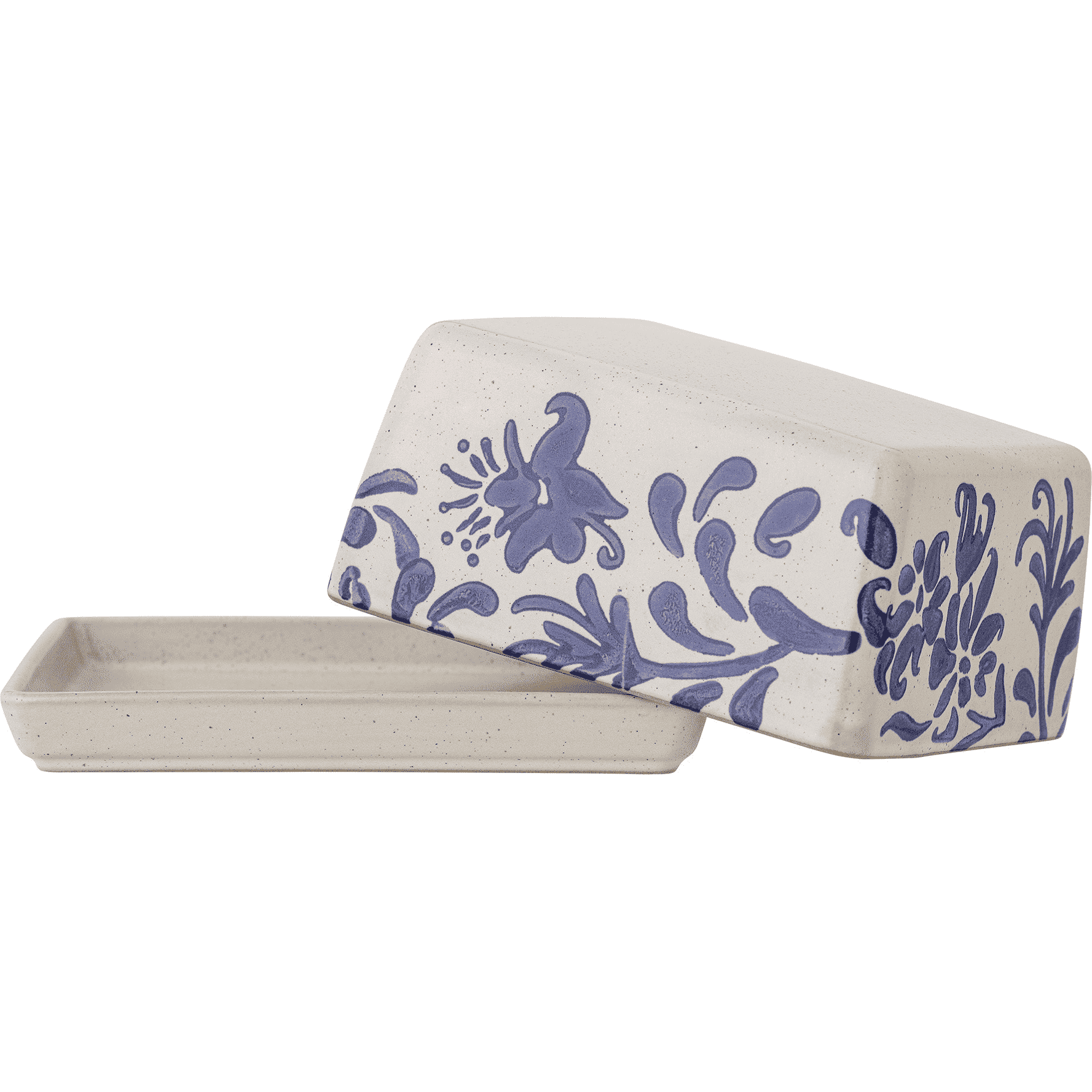 Bloomingville Petunia Smörskål Blå Stengods