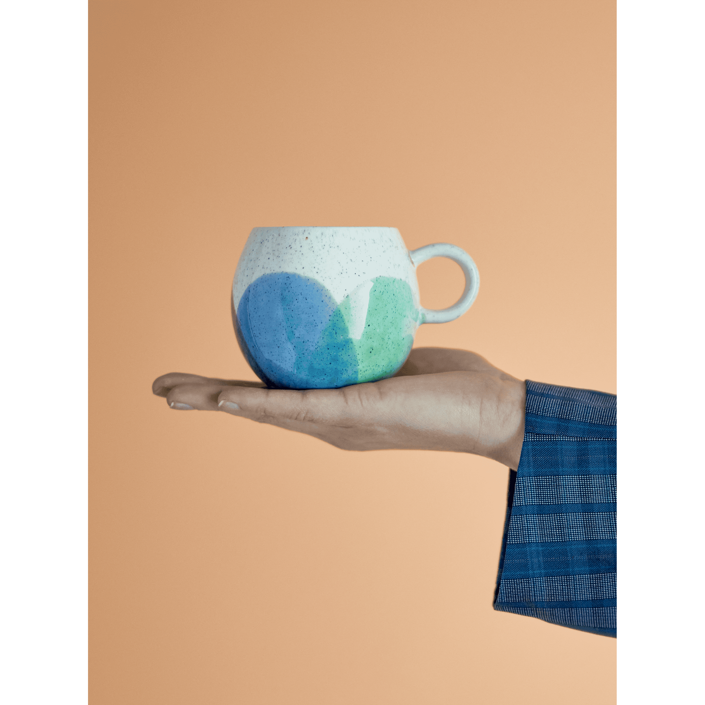 Bloomingville Paula Cup Blå Stengods 24 cl