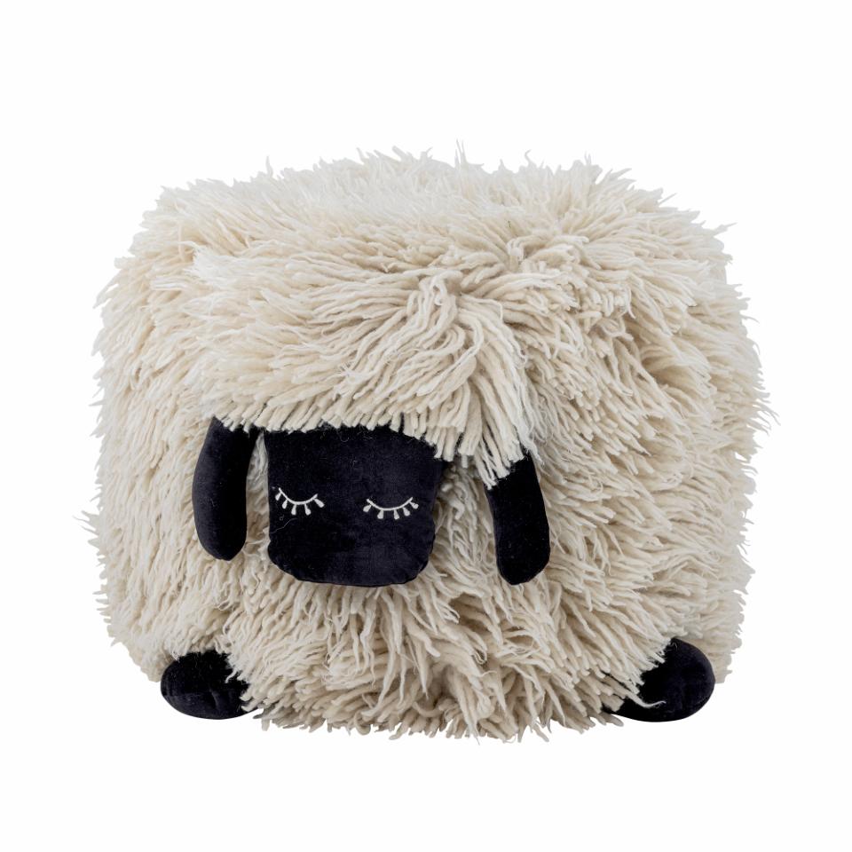 Bloomingville Dolly puff ull 50x45 cm Vit