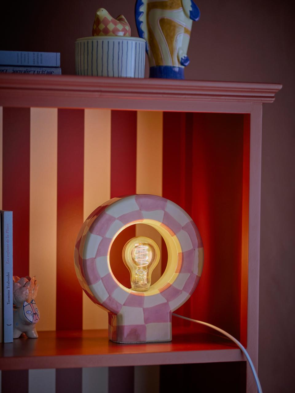 Bloomingville Vialini bordslampa 20,5x23,5 cm Rose