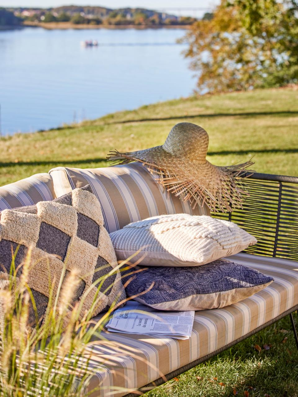 Bloomingville Mundo Loungesoffa Stripe Green 175cm