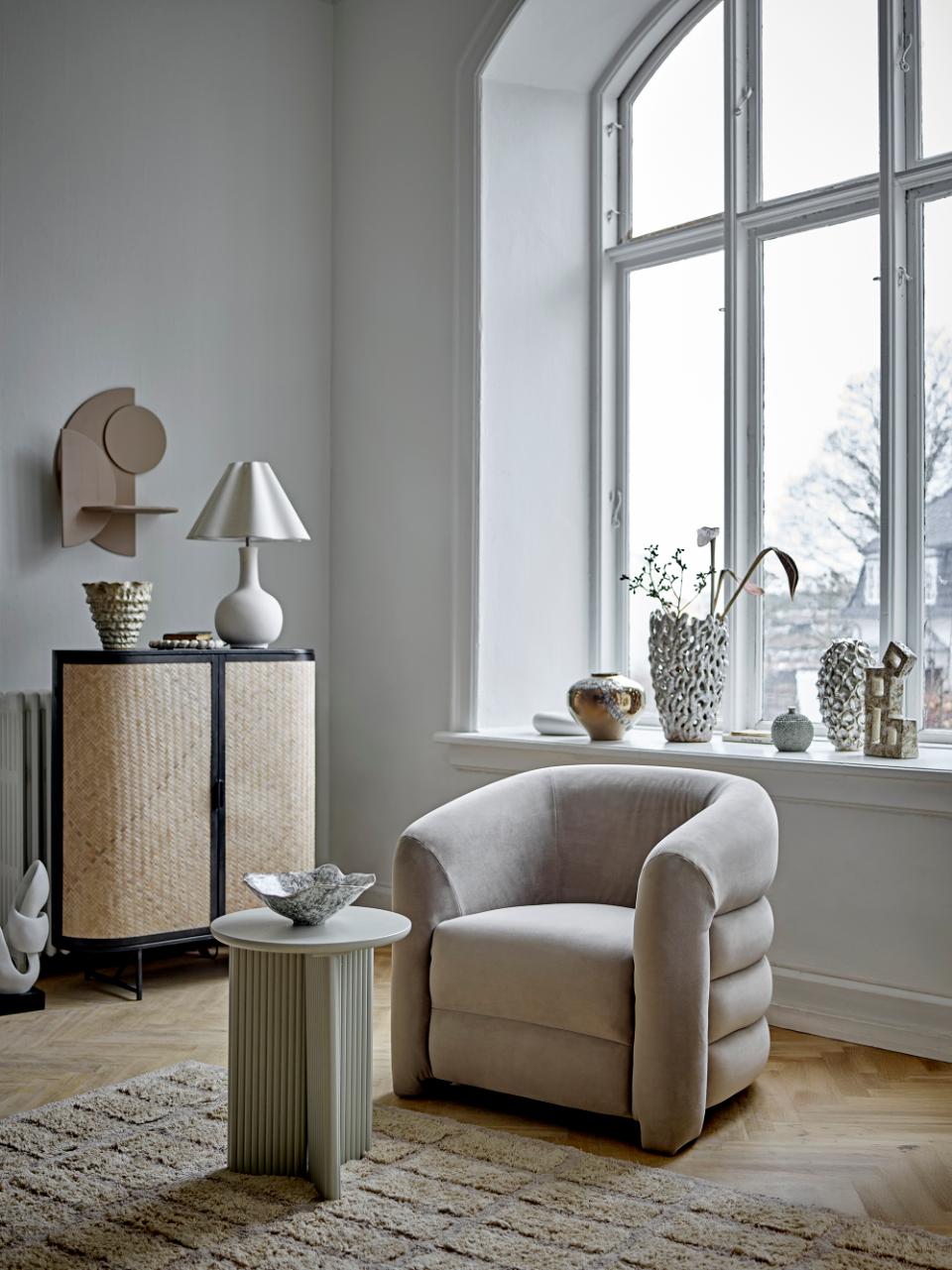 Bloomingville Joel lounge stol 78x76 cm Grå