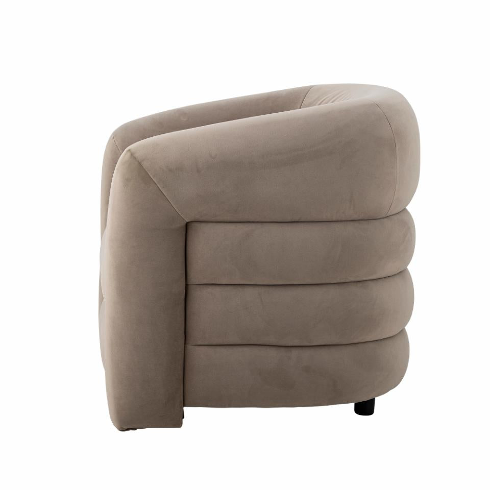 Bloomingville Joel lounge stol 78x76 cm Grå