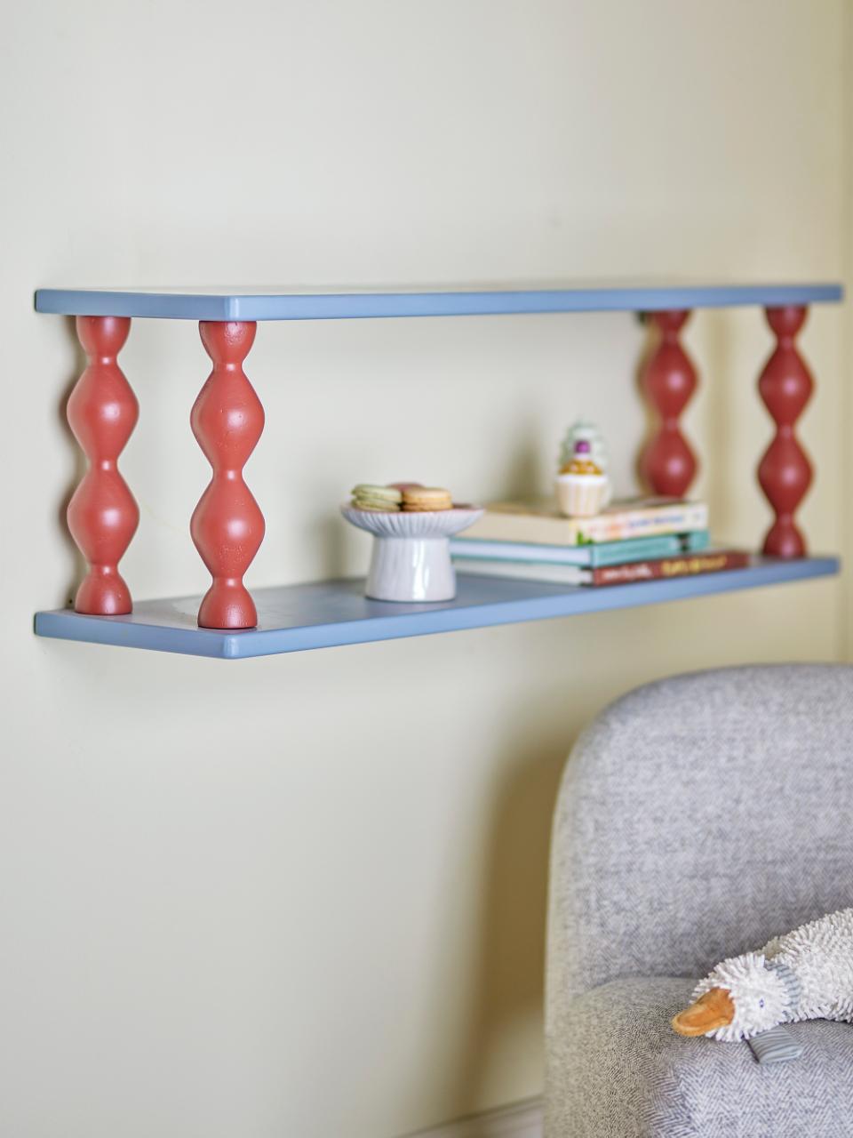 Bloomingville Bibiola hylla 80x26 cm Blå