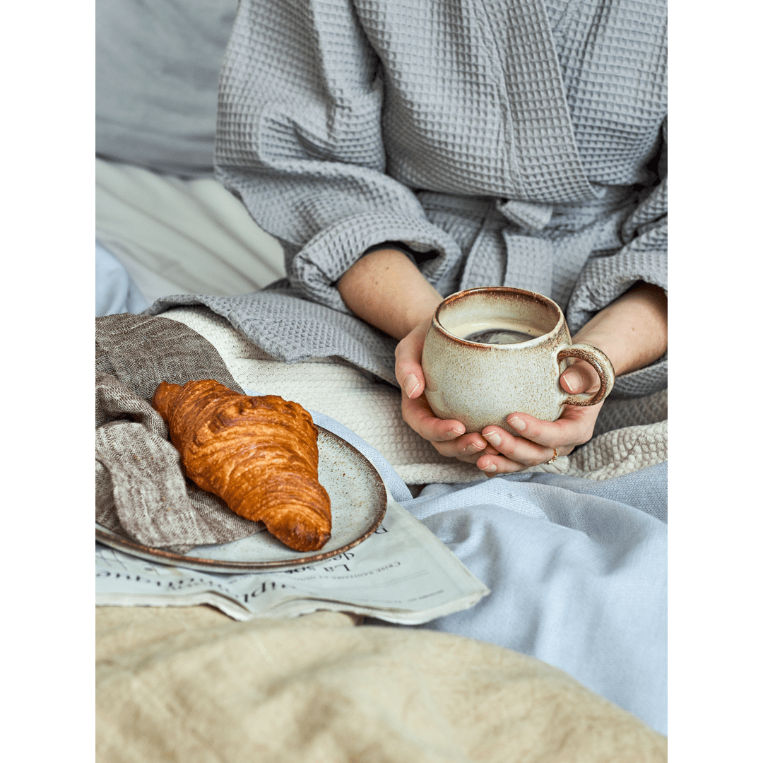 Bloomingville Sandrine Servis Set Natur Stengods 12 Delar