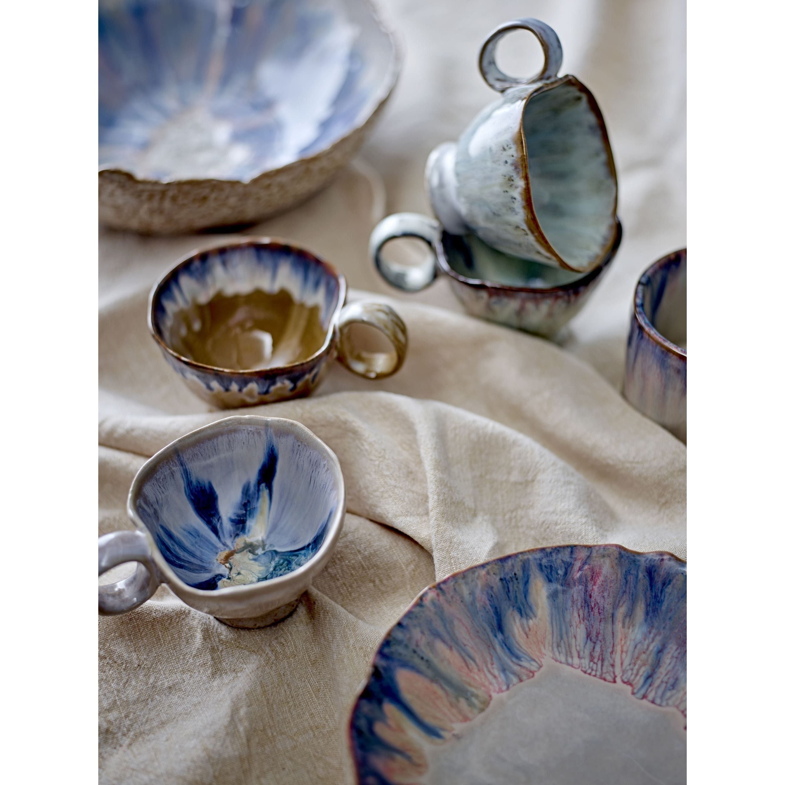 Bloomingville Amalia Skål Blå Stengods 35 cl